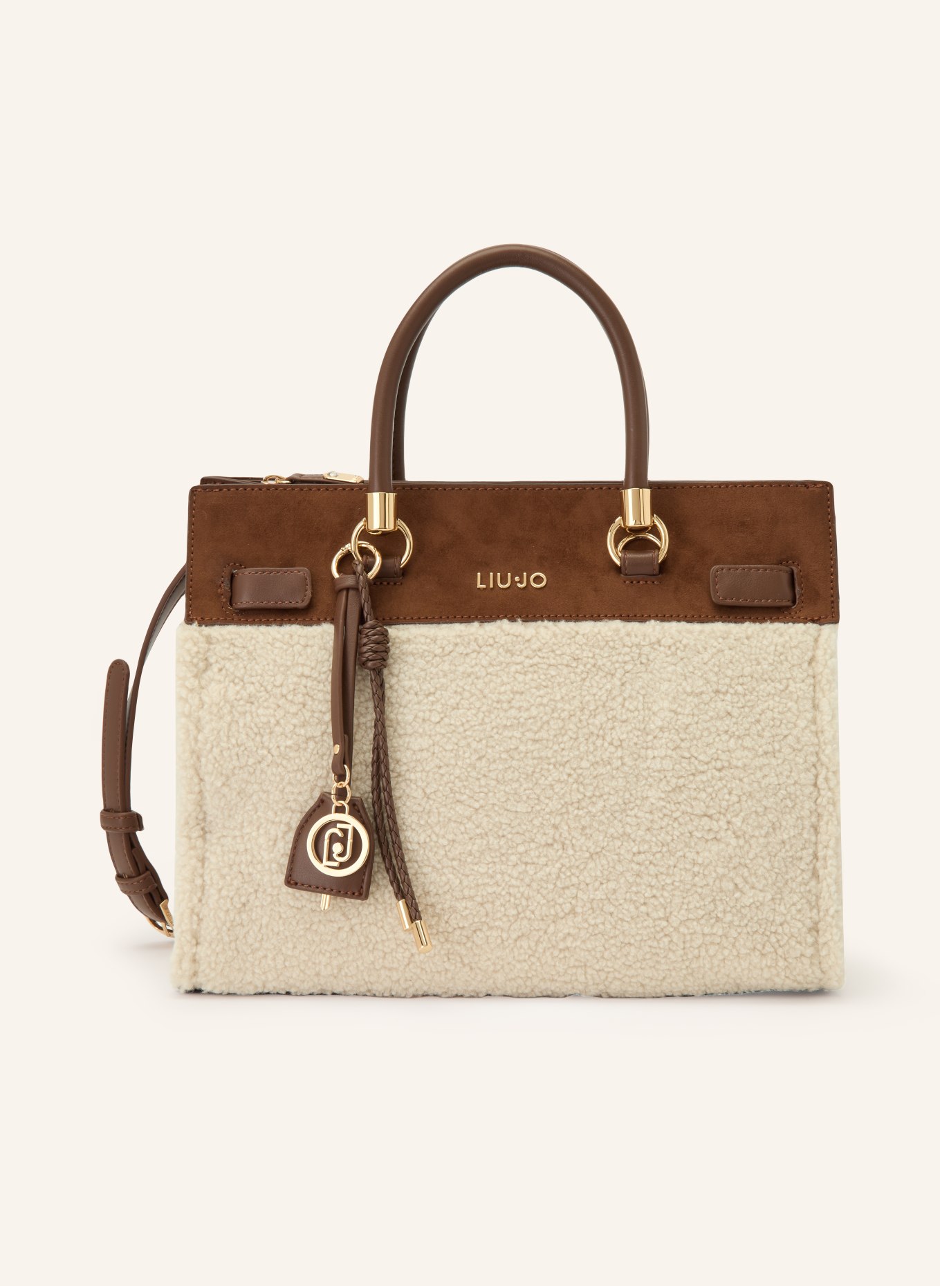 LIU JO Handbag: CREAM / GOLD / BROWN