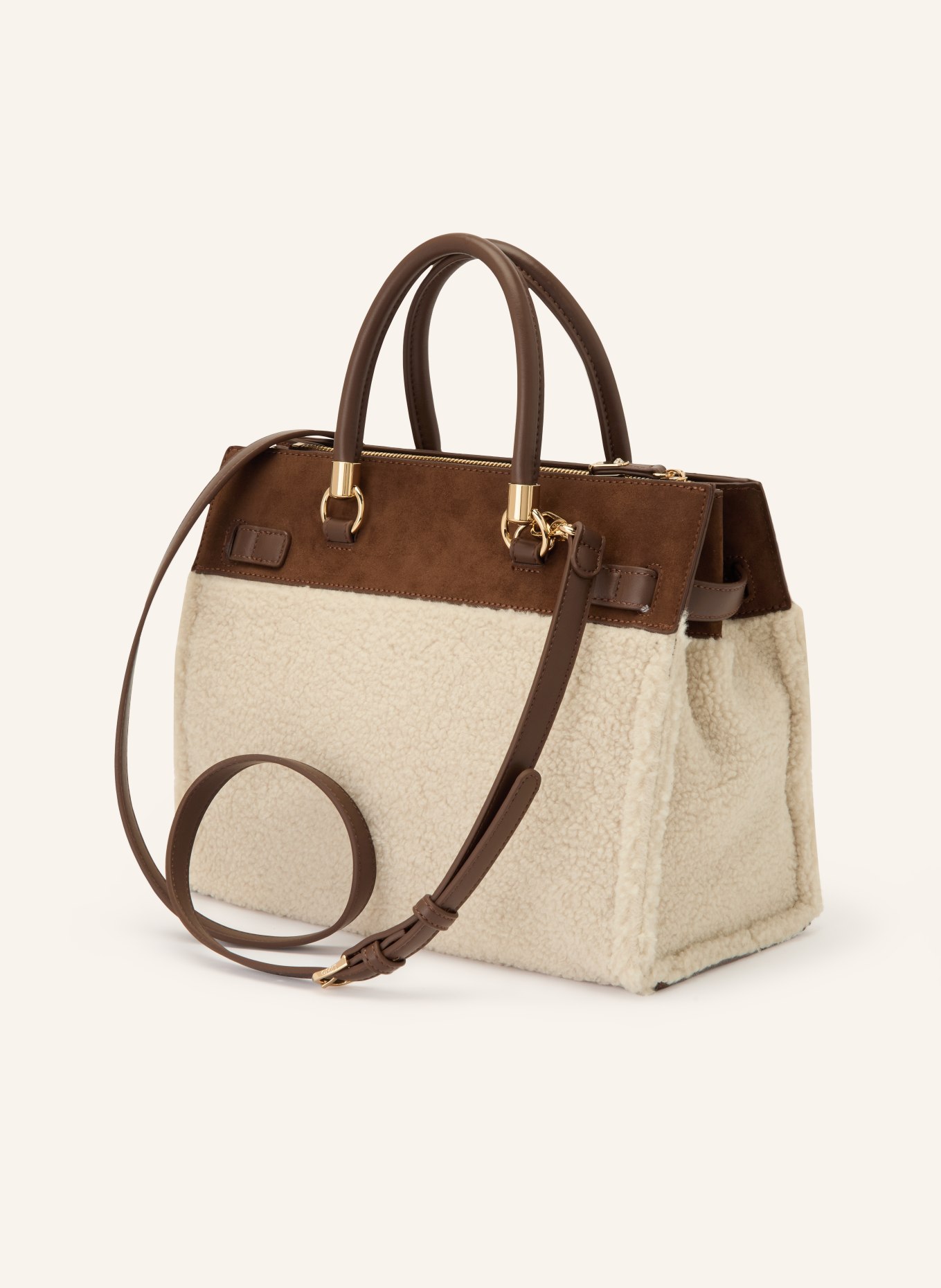 LIU JO Handbag: CREAM / GOLD / BROWN