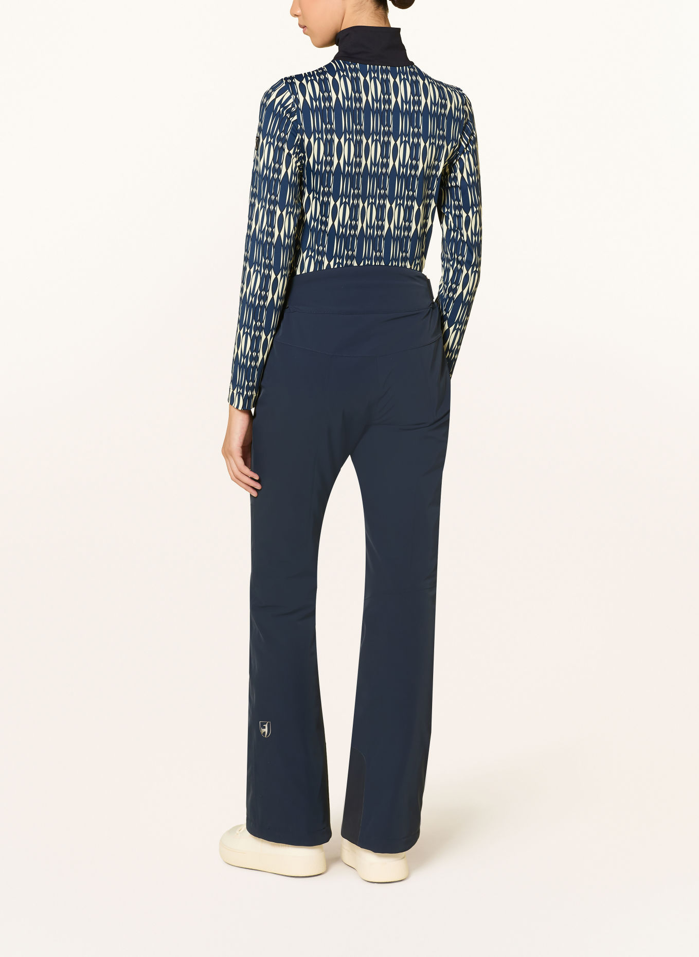 toni sailer Midlayer WIEKA PRINT: DUNKELBLAU / ECRU