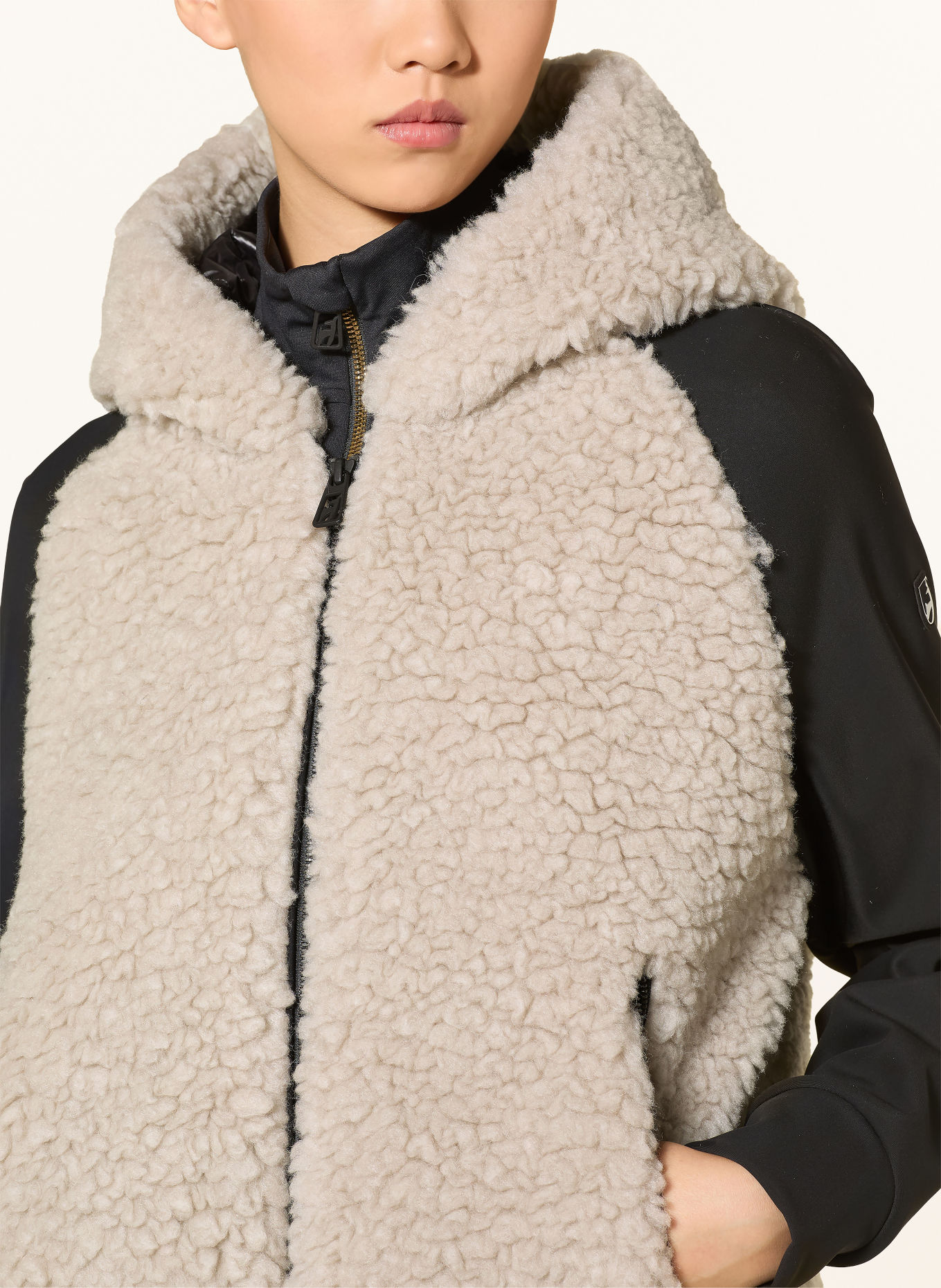toni sailer Hybrid-Jacke HEDDA: BEIGE / SCHWARZ
