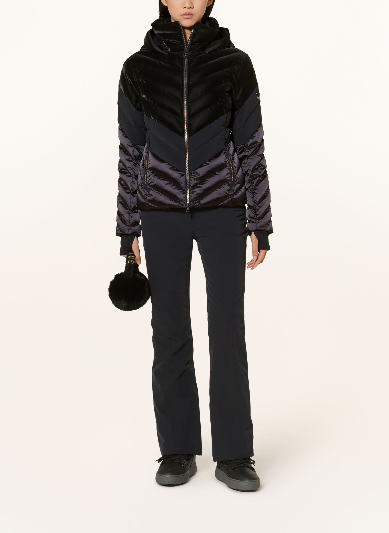 toni sailer Skijacke KIMBERLY VELVET: SCHWARZ