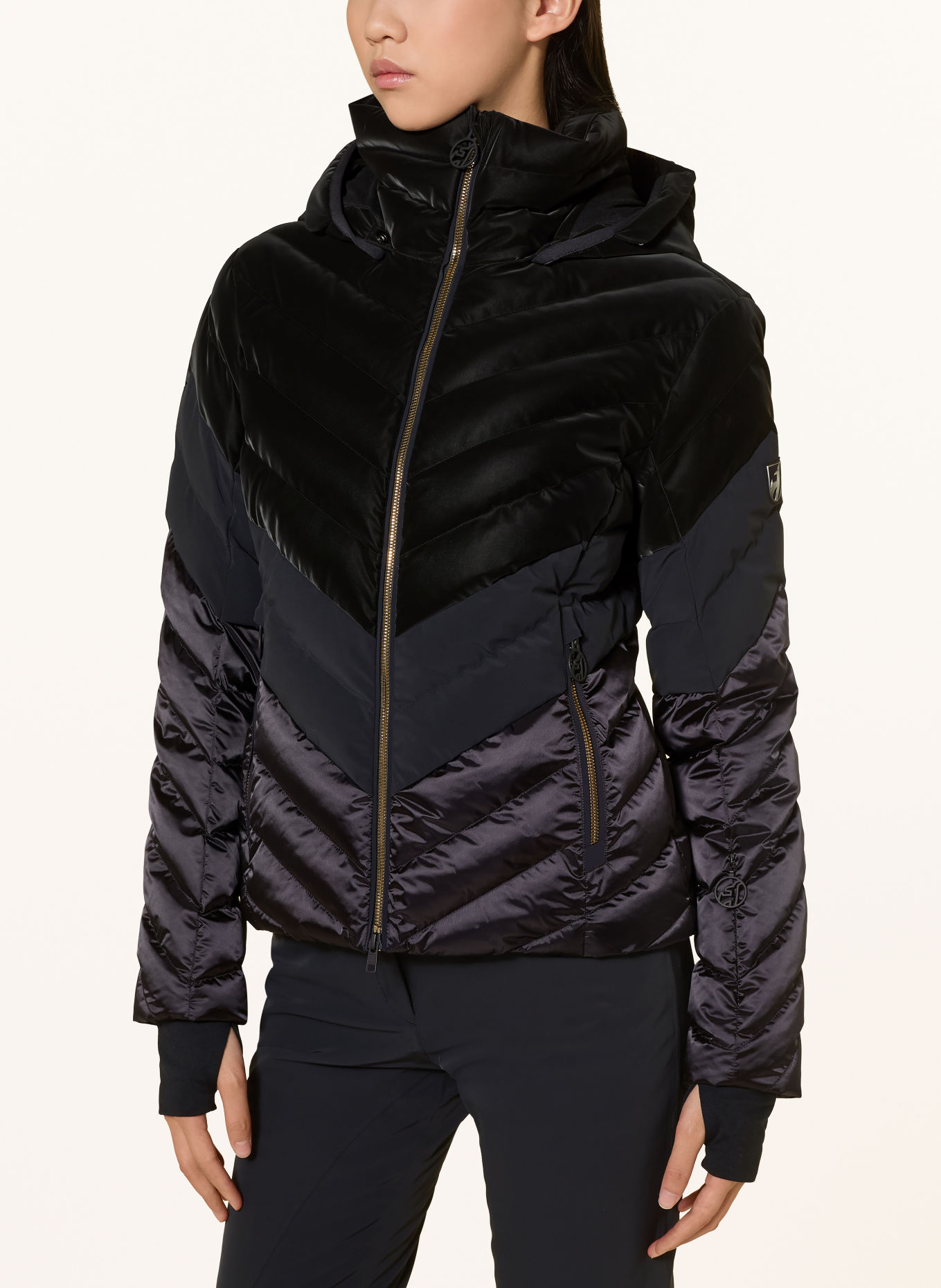 toni sailer Skijacke KIMBERLY VELVET: SCHWARZ