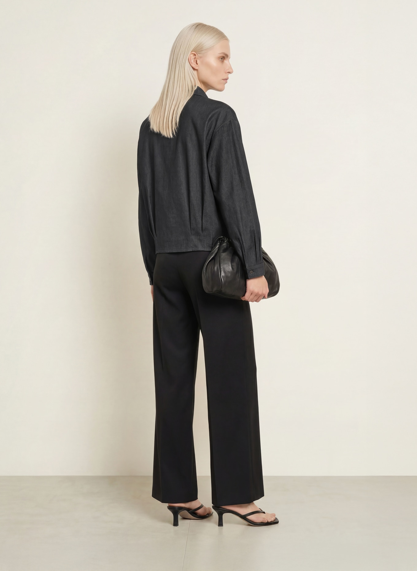CINQUE Jeansbluse CITERNO: DUNKELGRAU