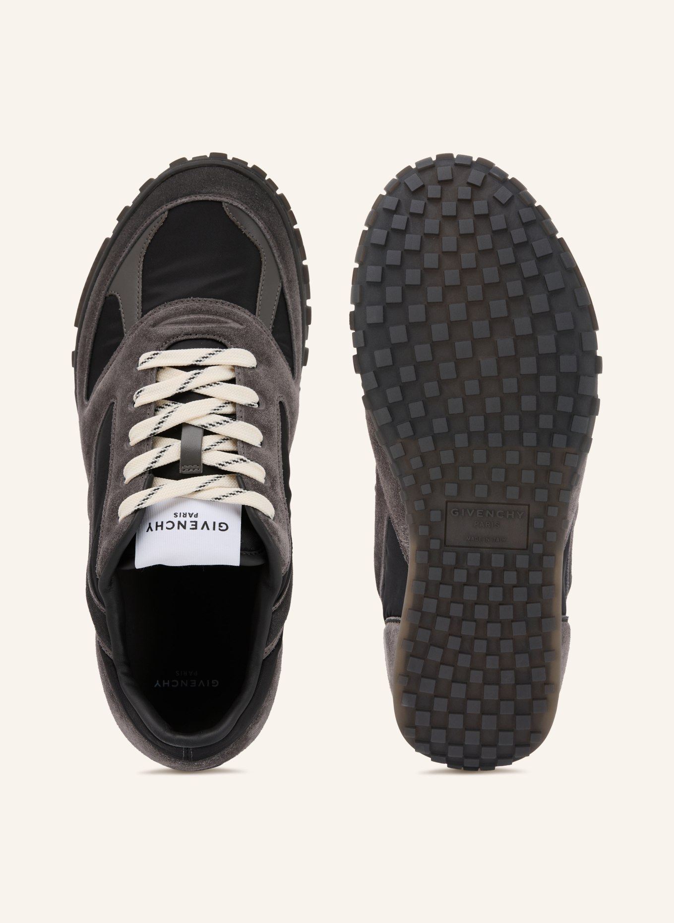 GIVENCHY Sneaker NEW GLIDE: DUNKELGRAU / WEISS / SCHWARZ
