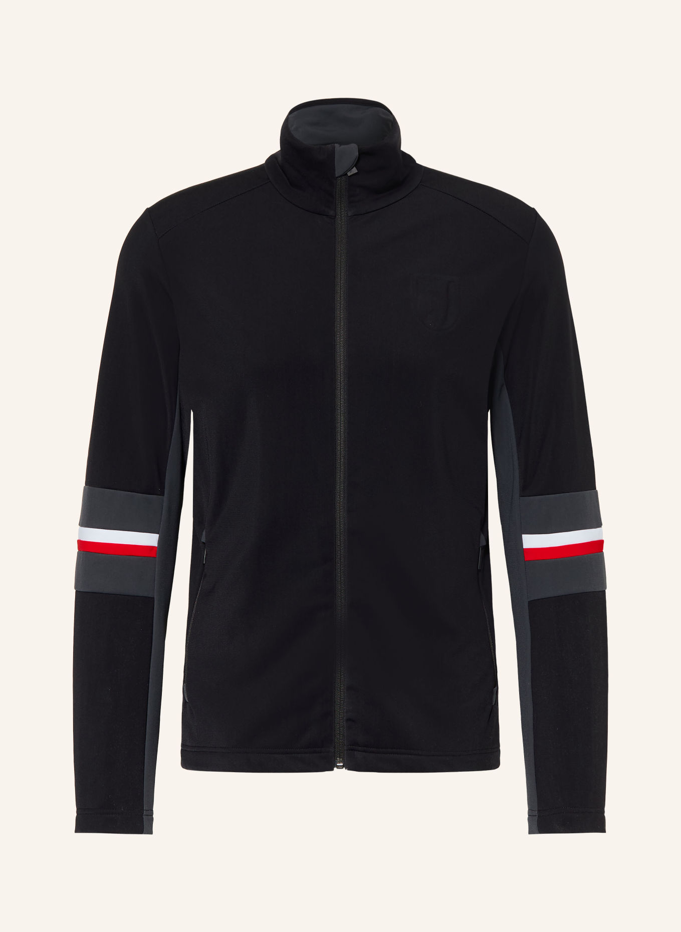 toni sailer TIMO Mid-layer jacket: BLACK / RED / WHITE