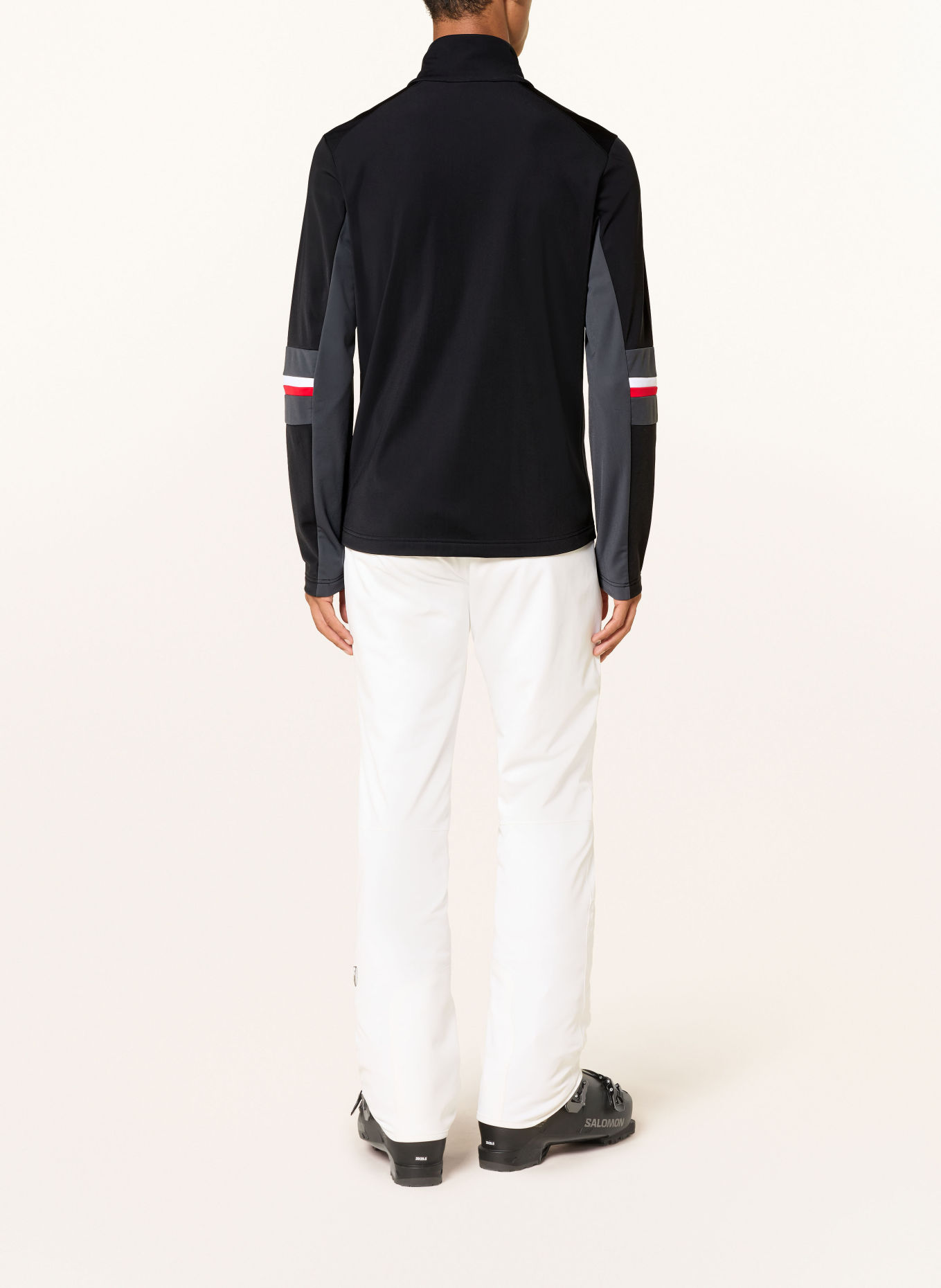 toni sailer TIMO Mid-layer jacket: BLACK / RED / WHITE