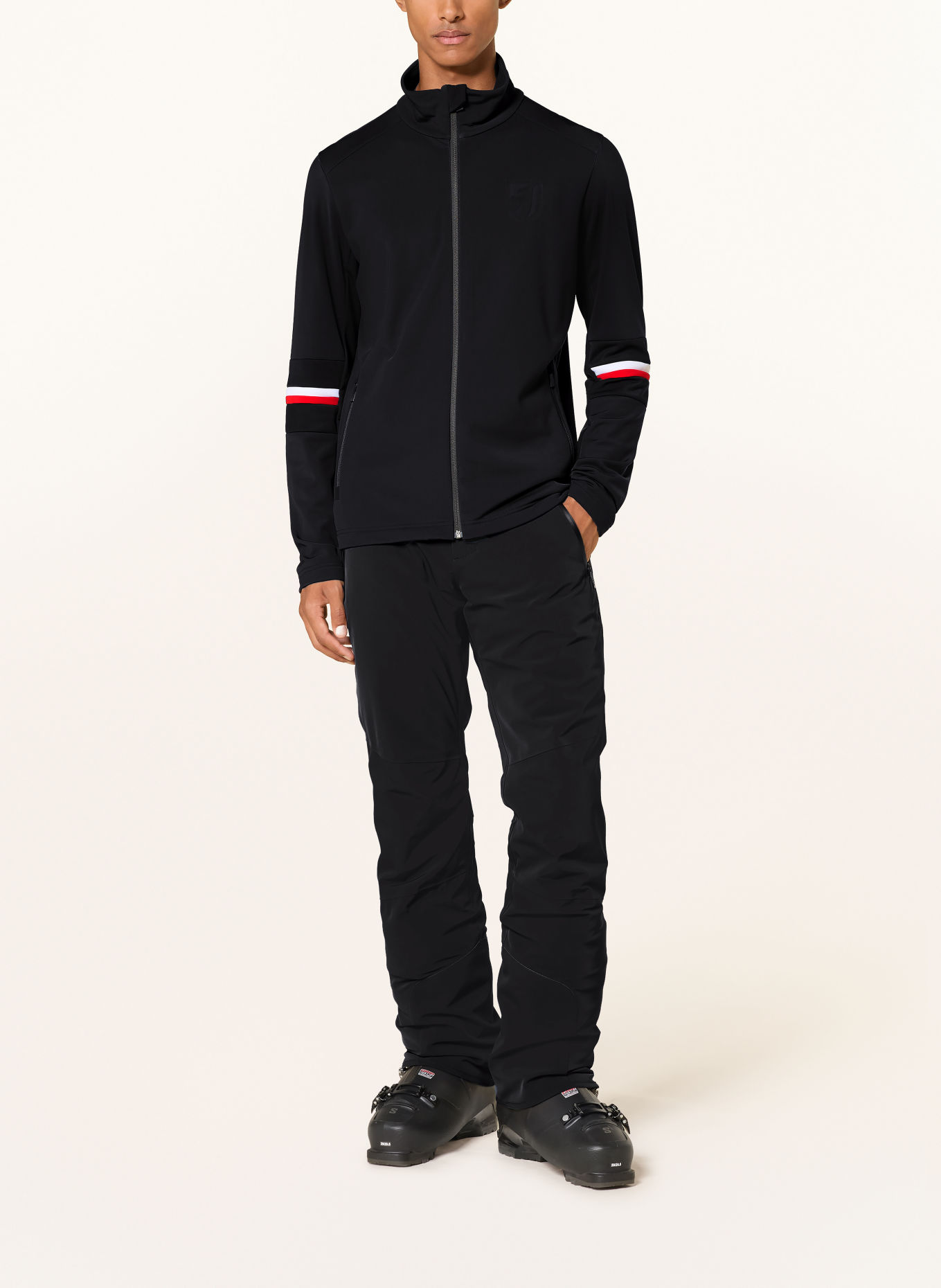 toni sailer Veste de couche intermédiaire TIMO: BLEU FONCÉ / ROUGE / NOIR