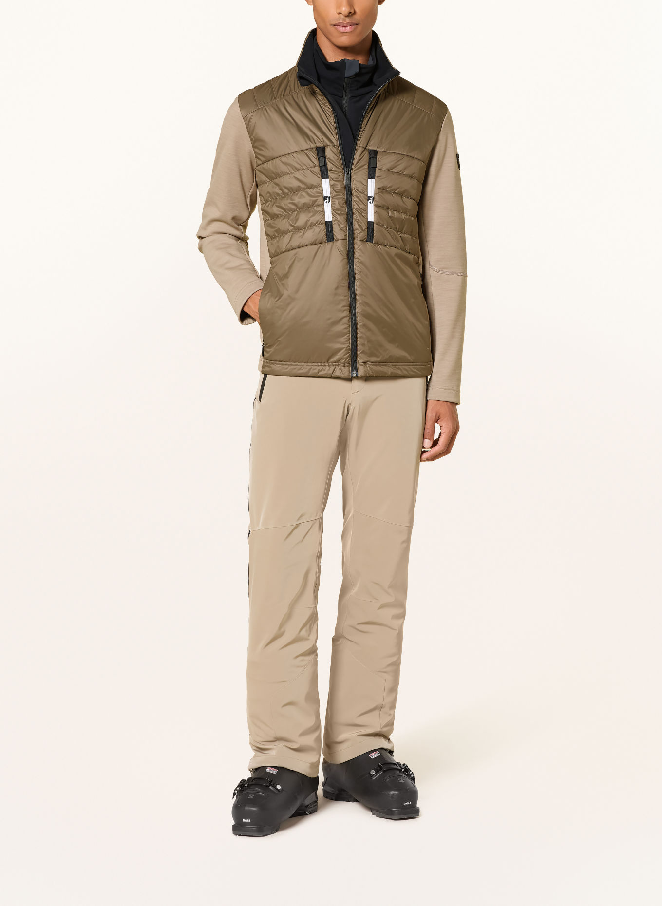 toni sailer Veste de couche intermédiaire MARIO WOOL: BEIGE / GRIS / NOIR