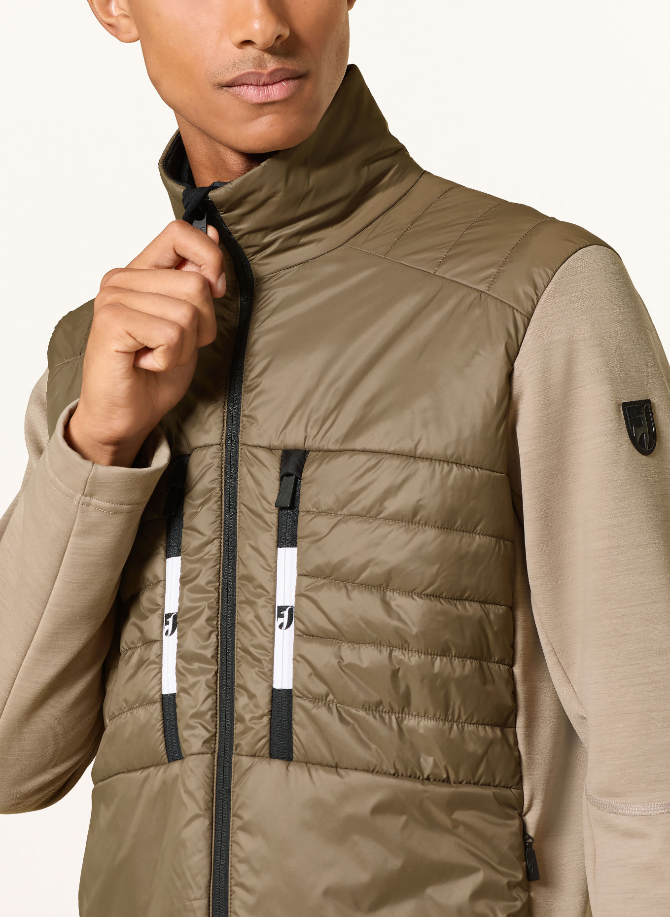 toni sailer Veste de couche intermédiaire MARIO WOOL: BEIGE / GRIS / NOIR