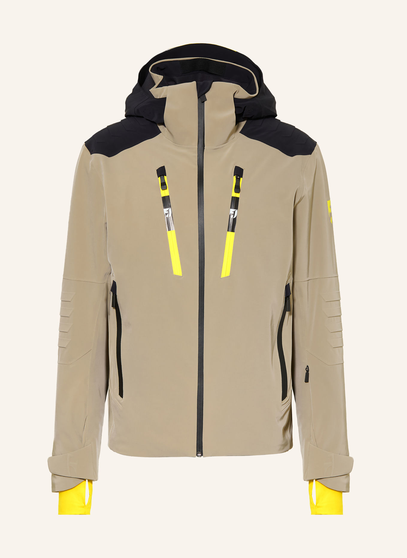toni sailer Veste de ski EMIL: GRIS / JAUNE FLUO / NOIR