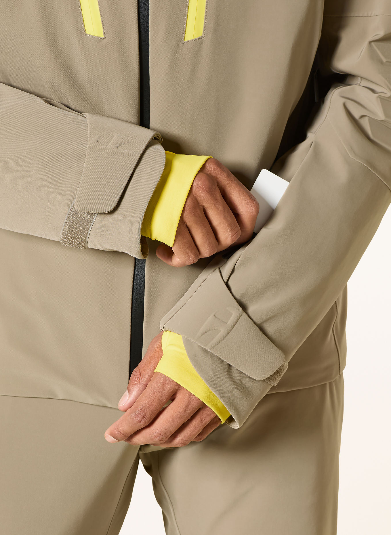 toni sailer Veste de ski EMIL: GRIS / JAUNE FLUO / NOIR