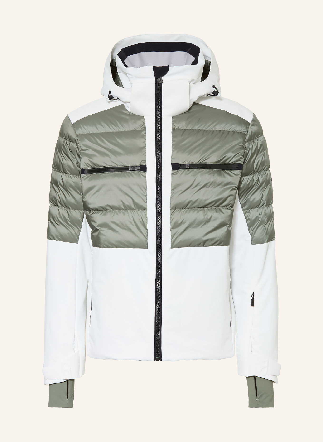 toni sailer Veste de ski OWEN: BLANC / VERT / NOIR