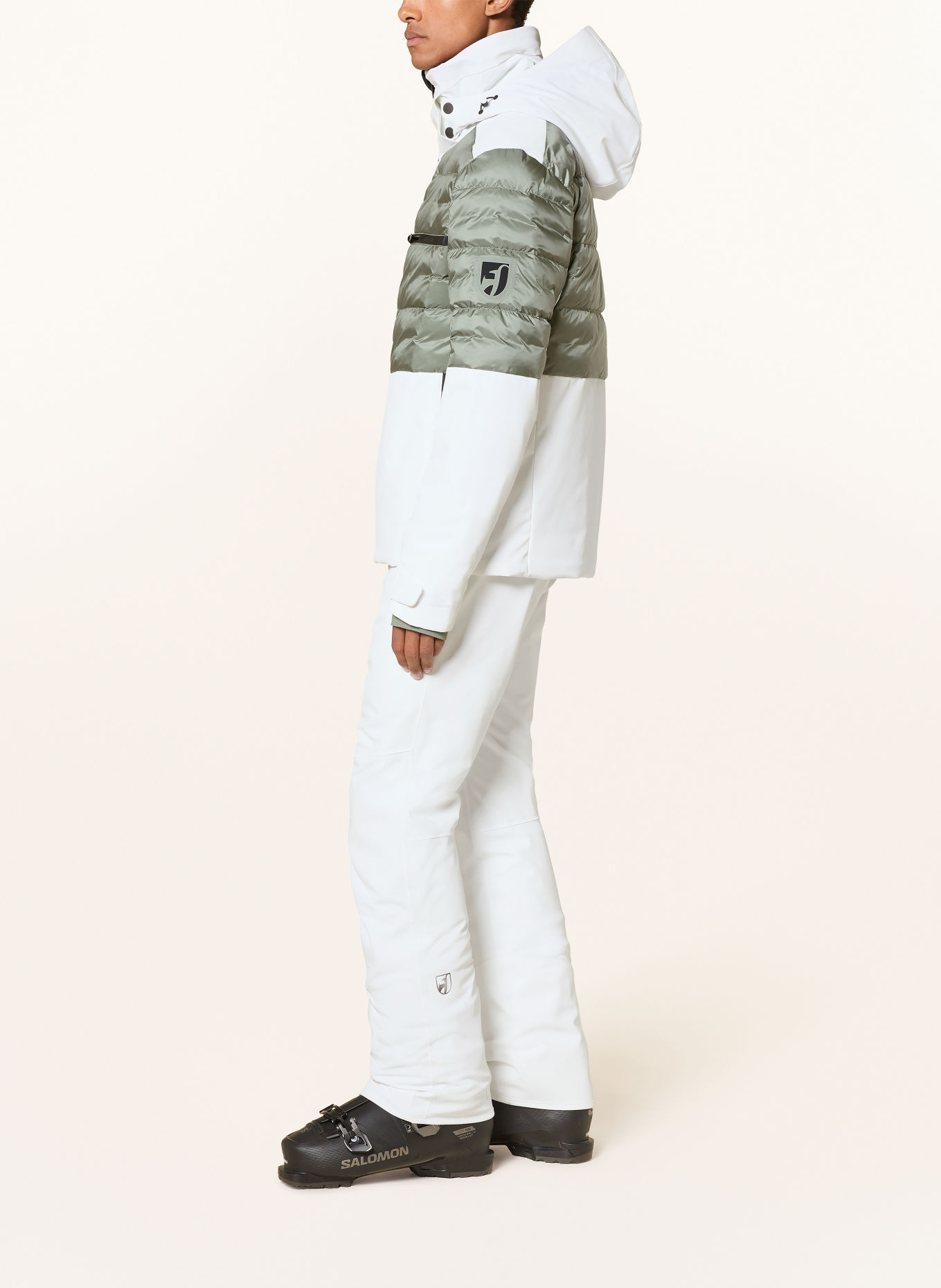 toni sailer Veste de ski OWEN: BLANC / VERT / NOIR