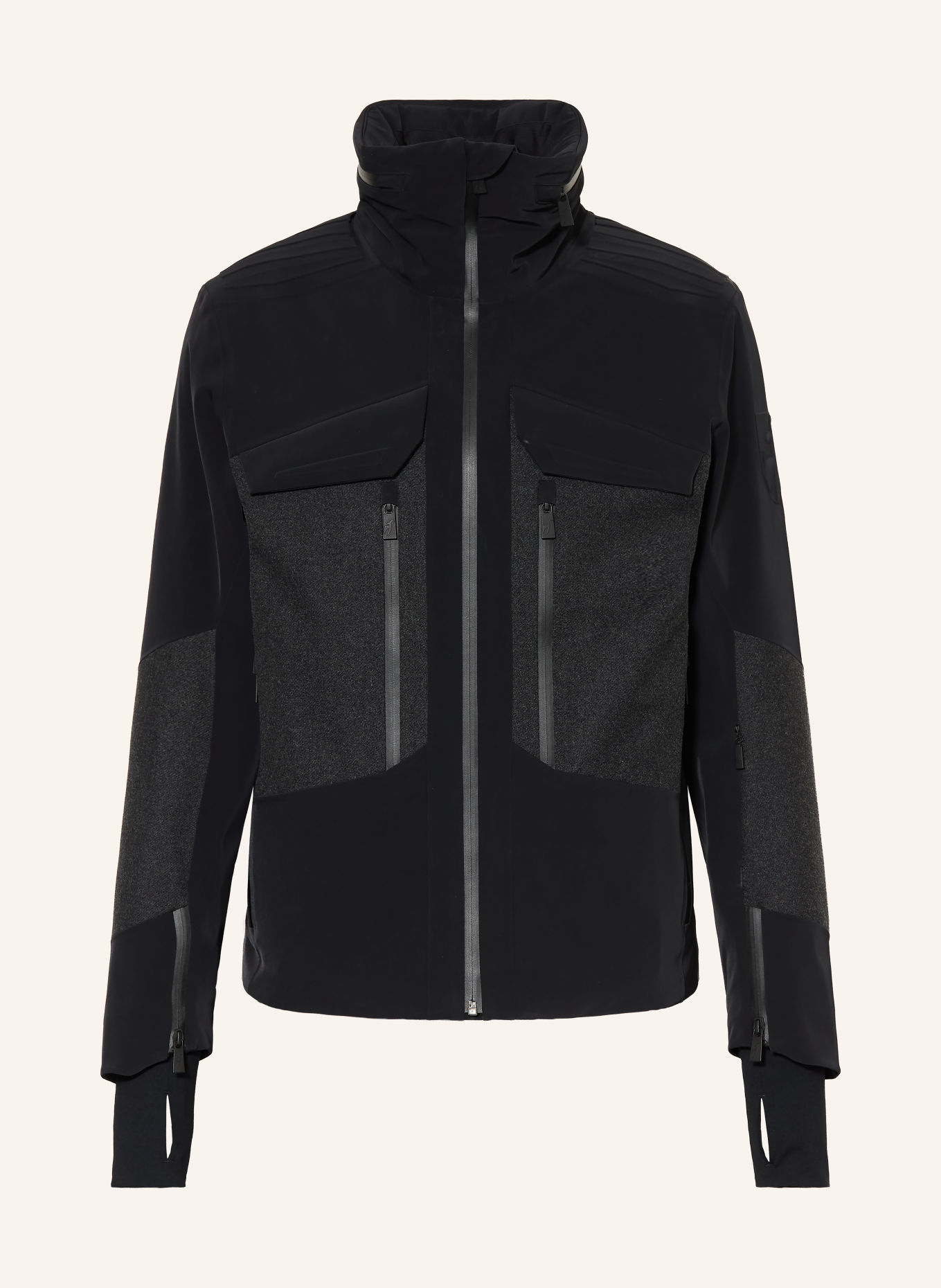 toni sailer Veste de ski en duvet LENNARD: NOIR / GRIS FONCÉ