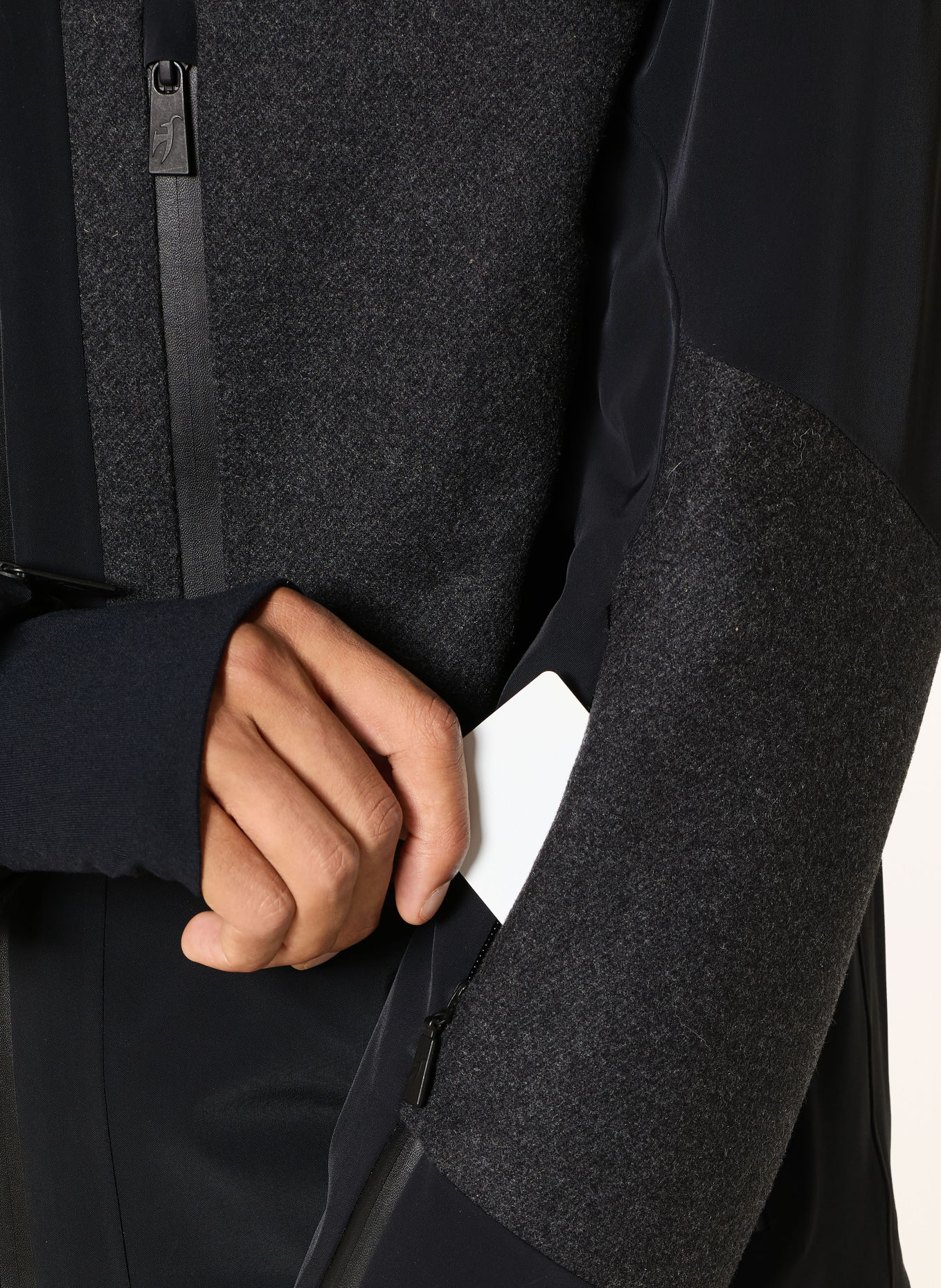 toni sailer Veste de ski en duvet LENNARD: NOIR / GRIS FONCÉ