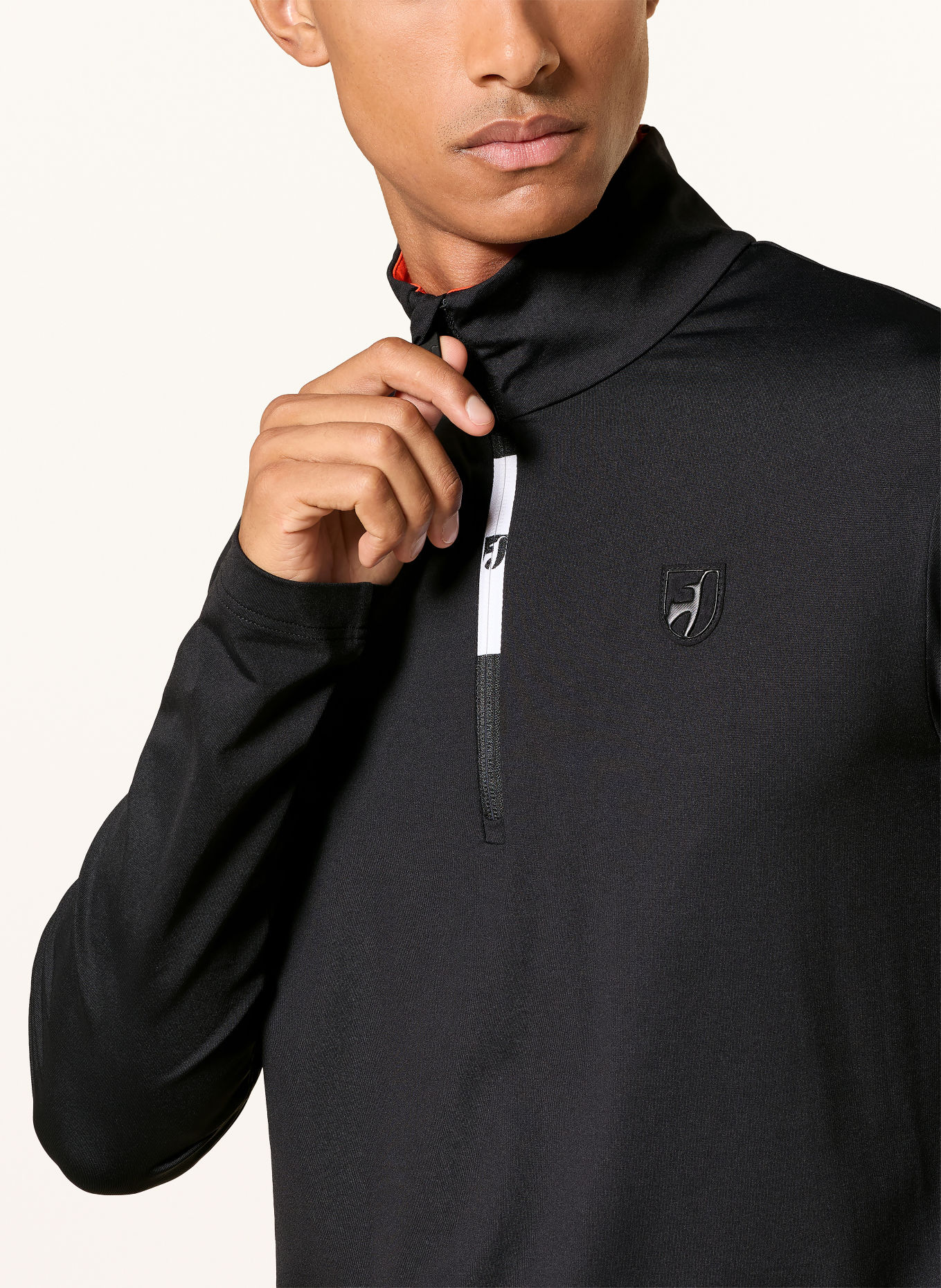 toni sailer Midlayer BARNEY: SCHWARZ / NEONORANGE
