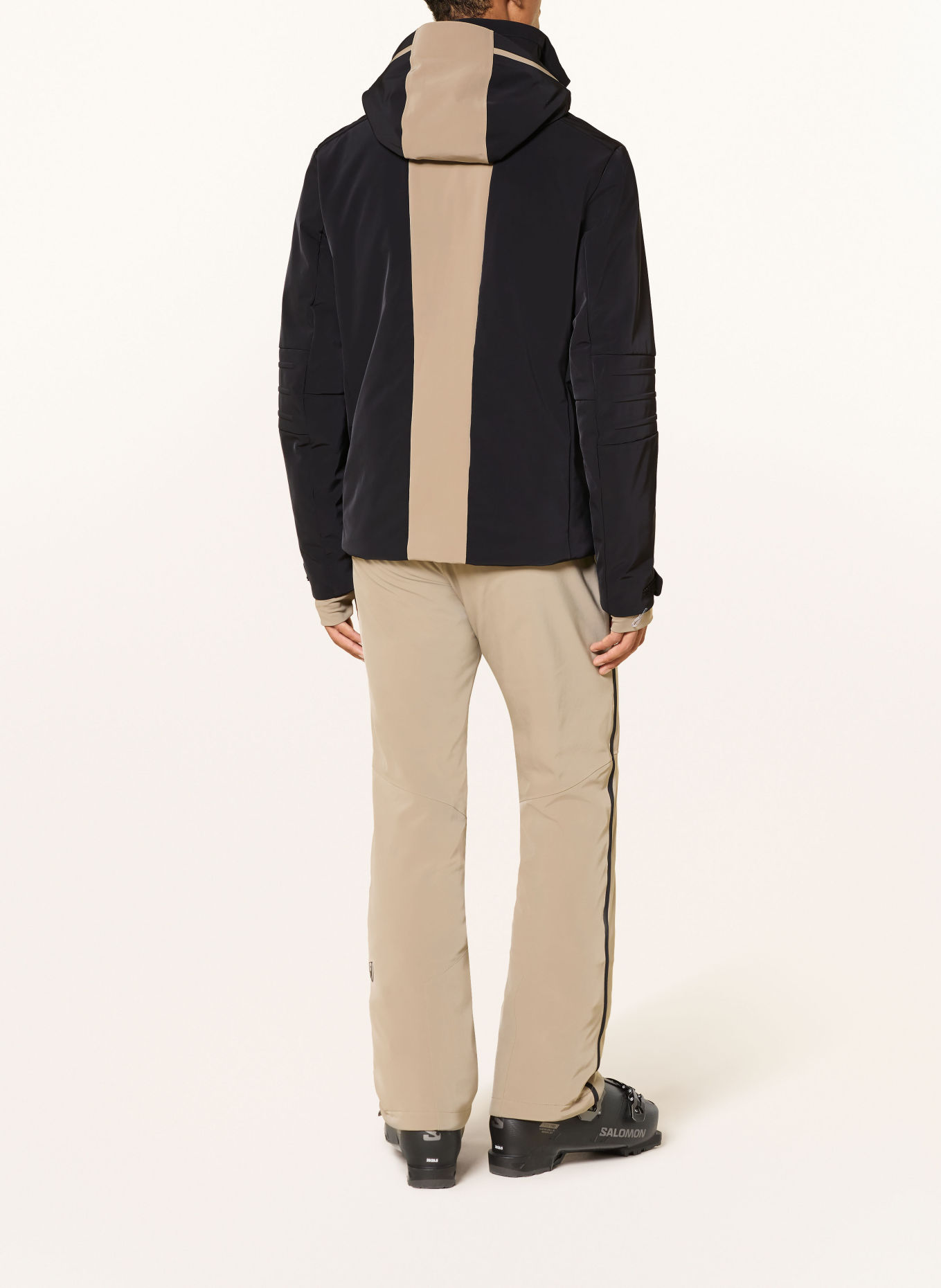 toni sailer Veste de ski KARL: NOIR / BEIGE