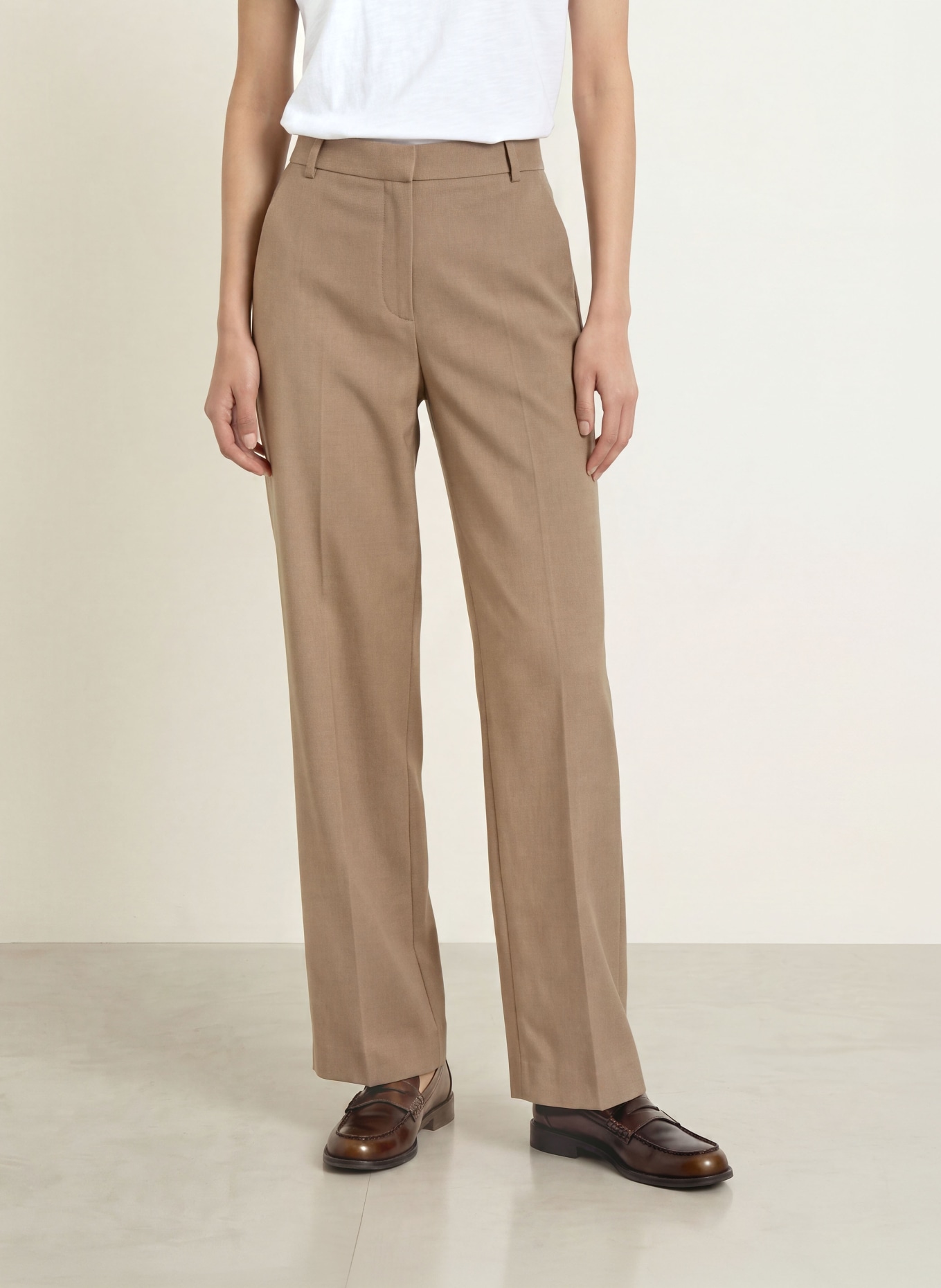 GESTUZ Wide-leg trousers GZPAULA: TAUPE