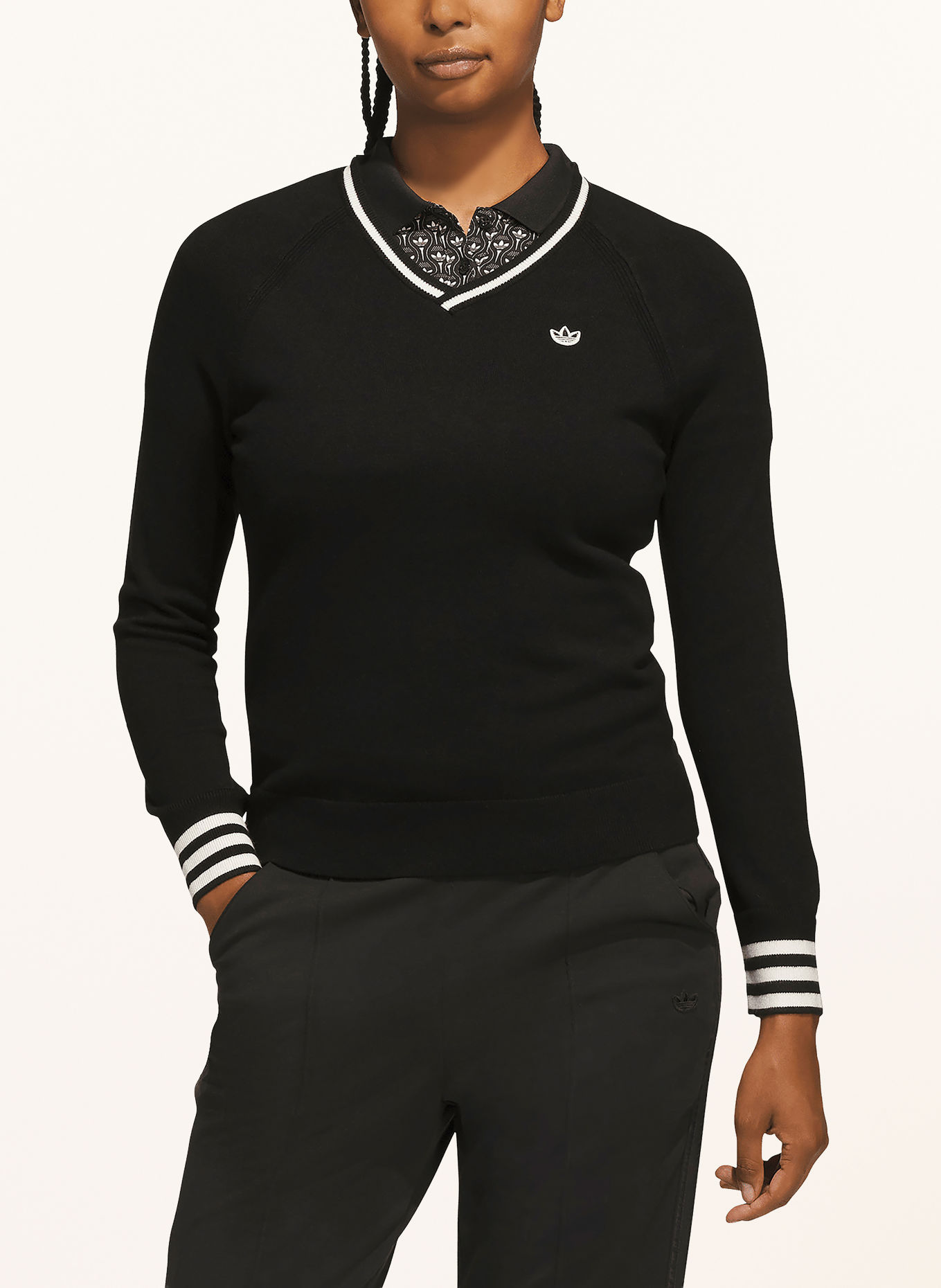 adidas Originals ORIGINALS Sweaters: BLACK / WHITE
