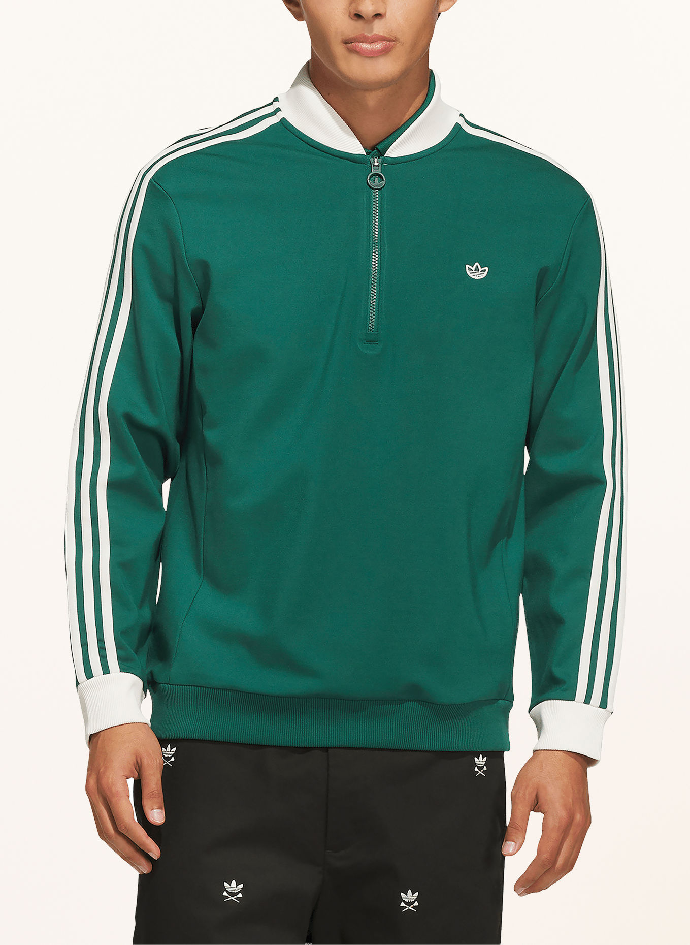 adidas Originals Sweatshirt ORIGINALS 3 bandes: GROEN / BLANC