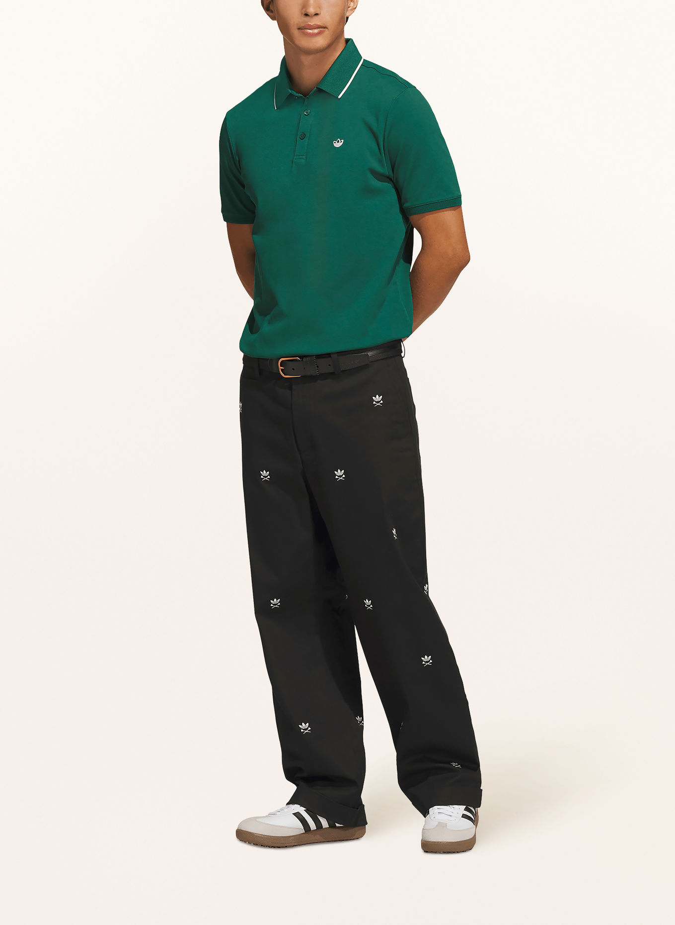 adidas Originals Golfhose ORIGINALS Loose Fit: SCHWARZ / GRÜN / WEISS