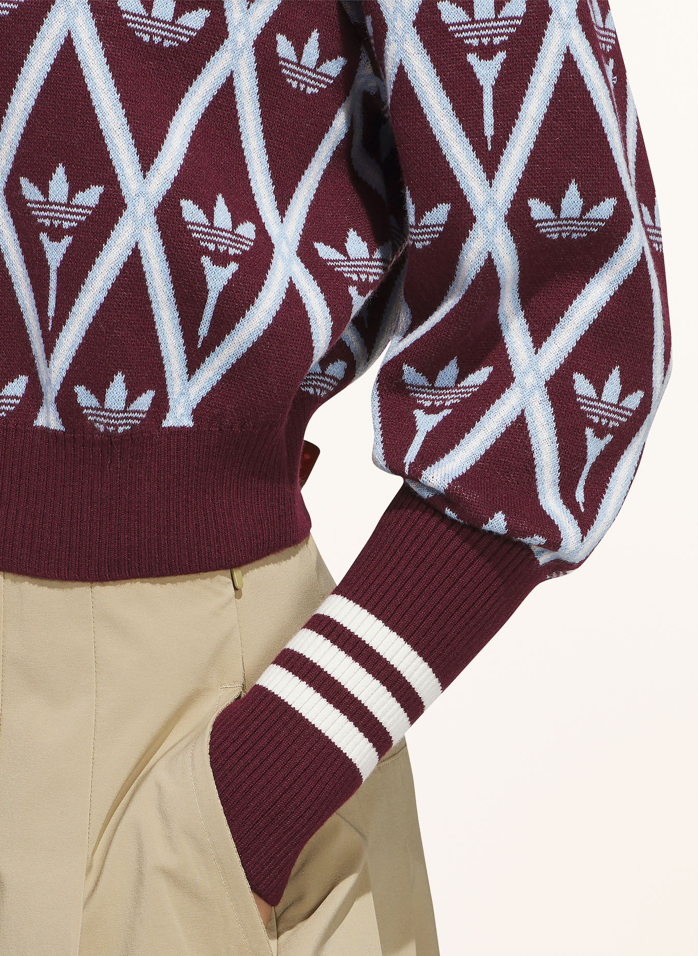 adidas Originals Pullover ORIGINALS: DUNKELROT / HELLBLAU / WEISS
