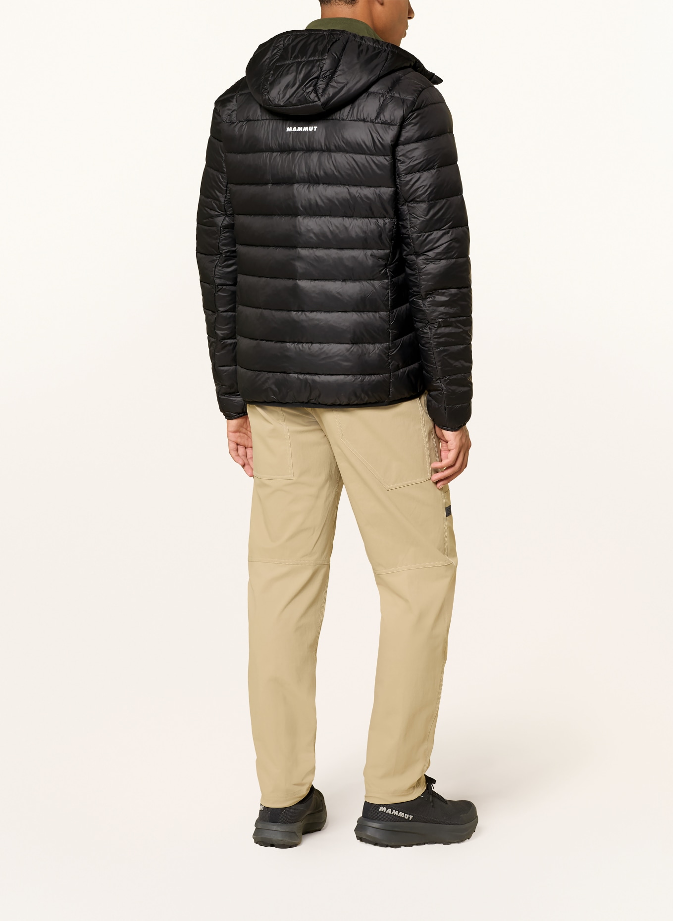 MAMMUT Steppjacke CRAG IN HOODED: SCHWARZ