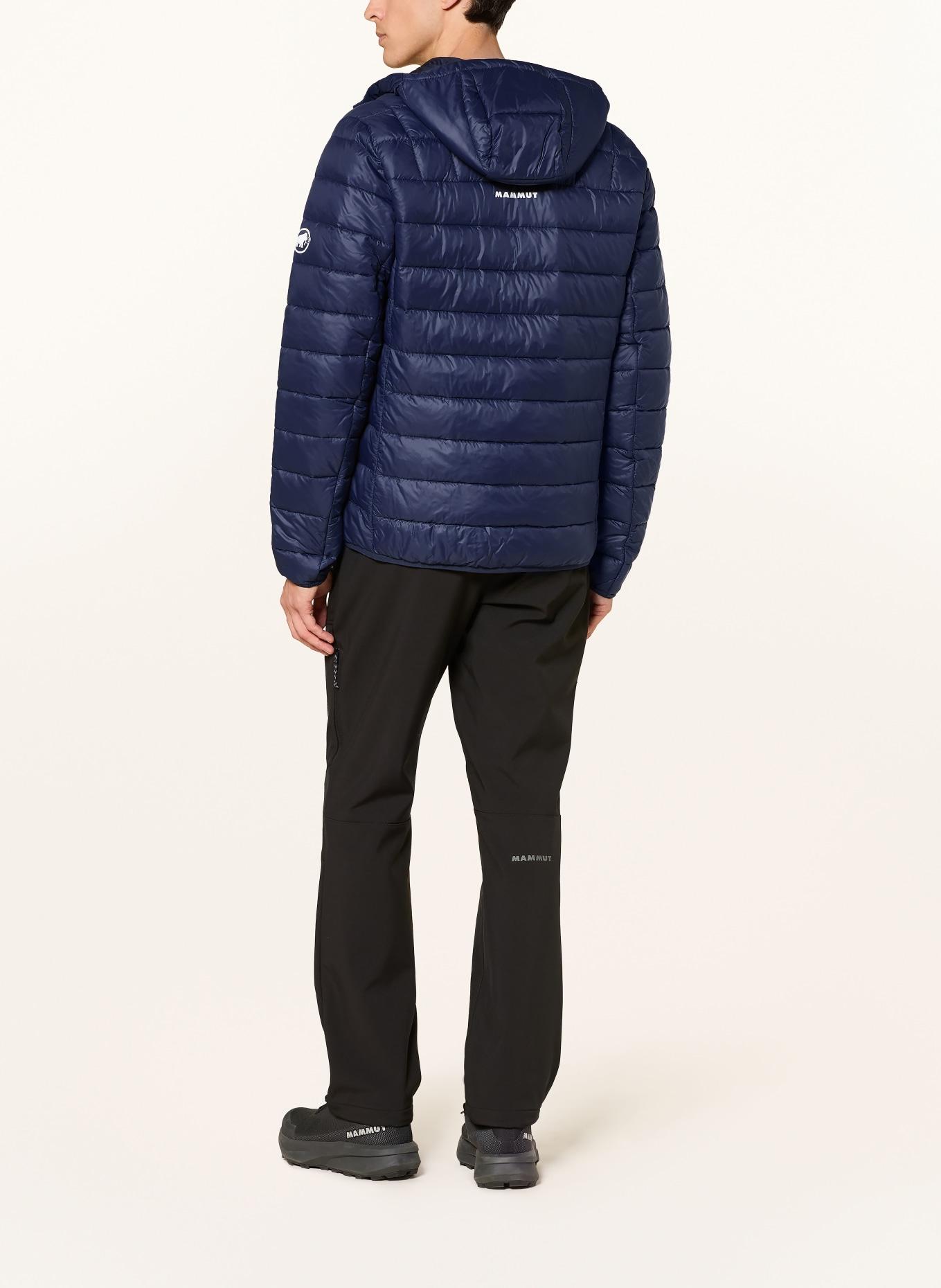 MAMMUT Steppjacke CRAG IN HOODED: DUNKELBLAU