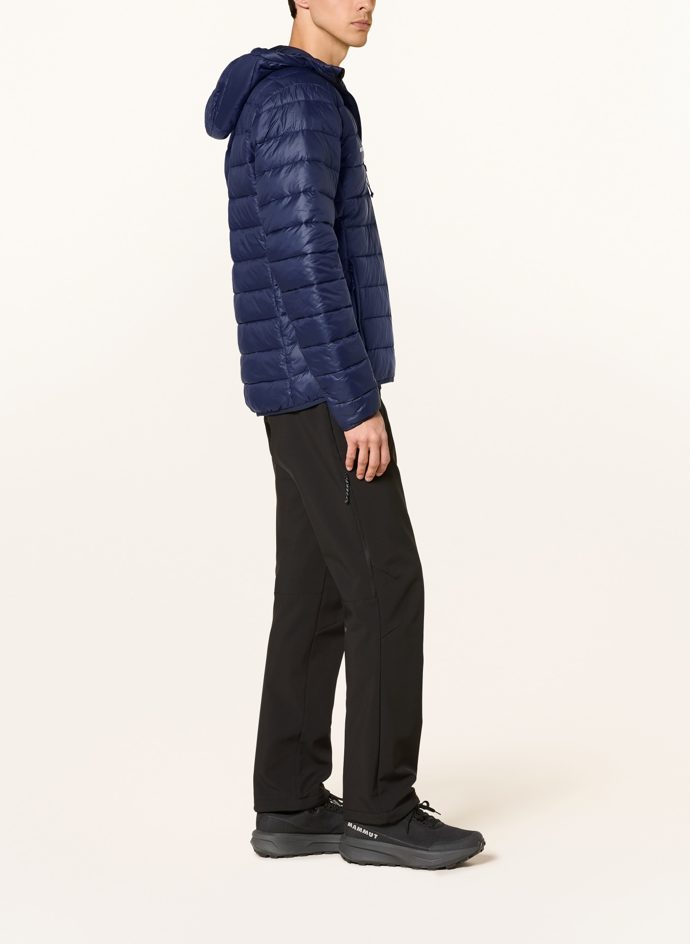 MAMMUT Steppjacke CRAG IN HOODED: DUNKELBLAU