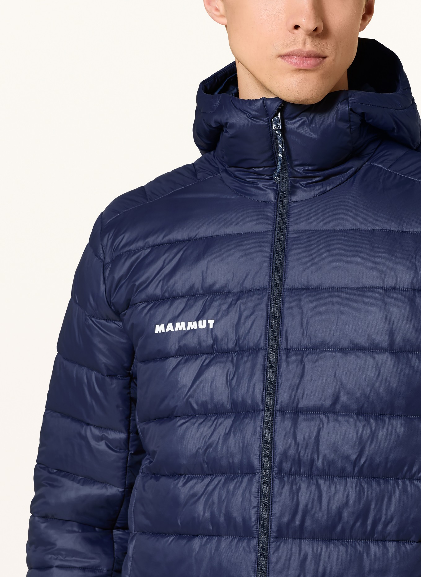 MAMMUT Steppjacke CRAG IN HOODED: DUNKELBLAU