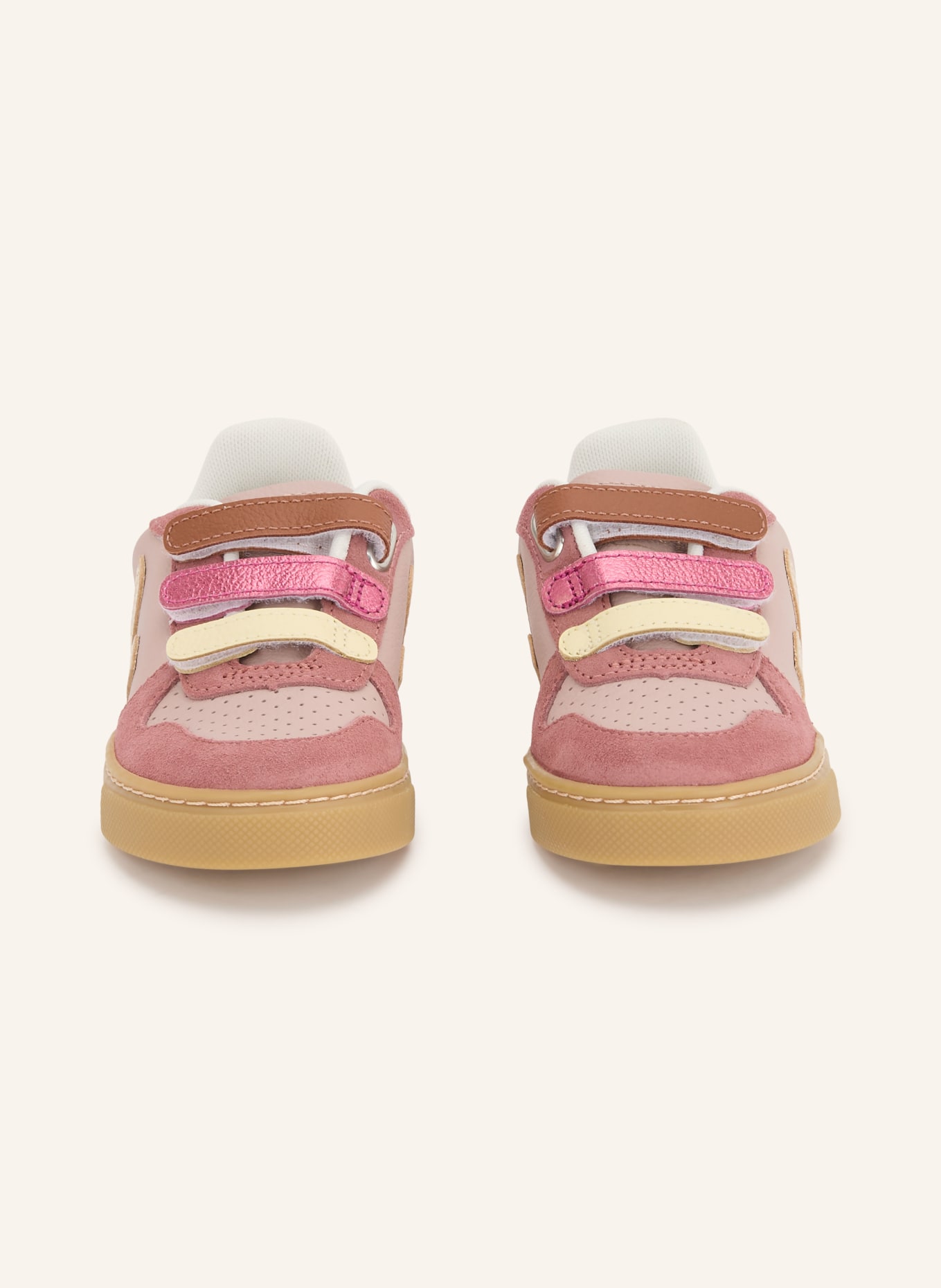 VEJA Sneaker SMALL V-10: ALTROSA / PLATIN / PINK