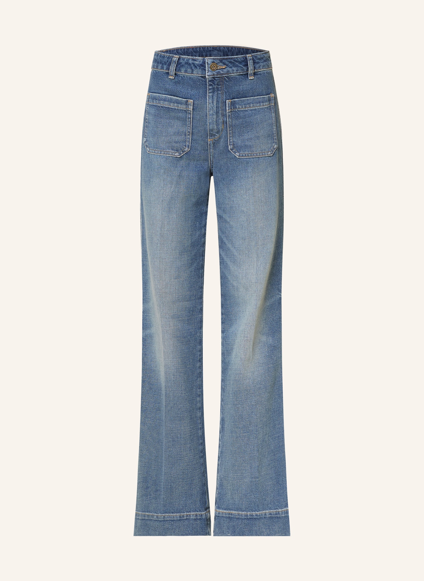 LIU JO Flared Jeans: 79109 Den.Blue new dirty w
