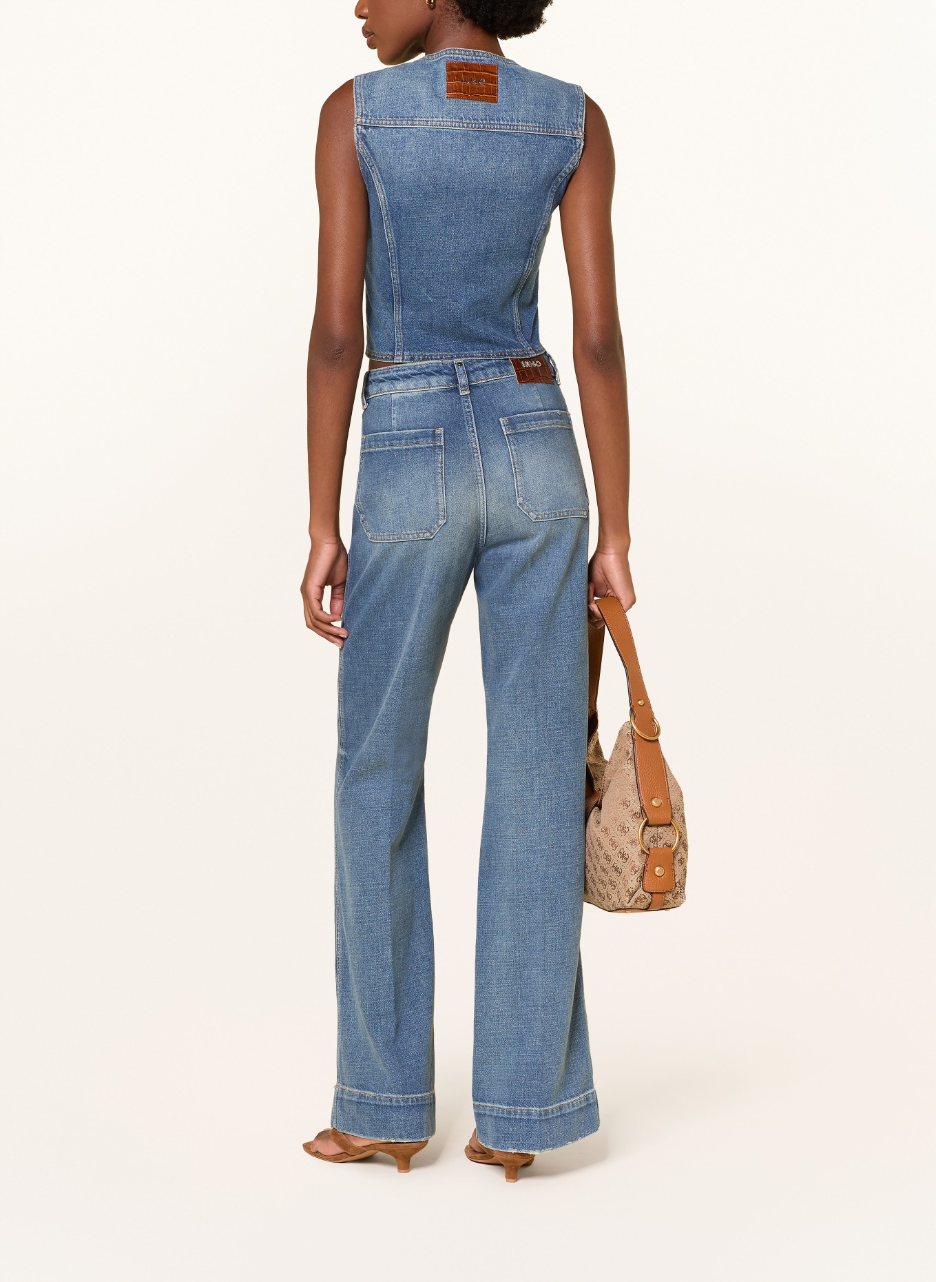 LIU JO Flared Jeans: 79109 Den.Blue new dirty w