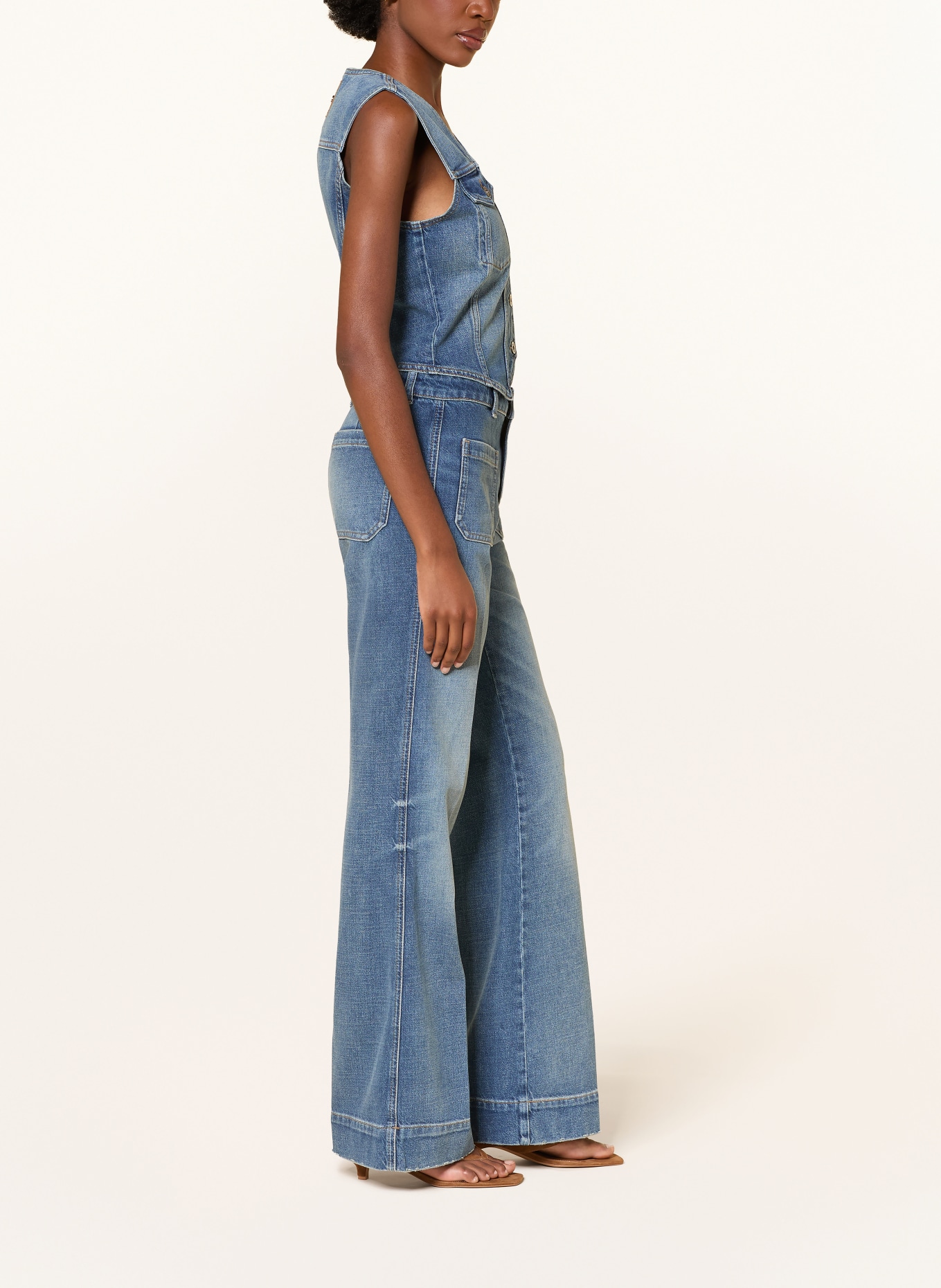 LIU JO Flared Jeans: 79109 Den.Blue new dirty w