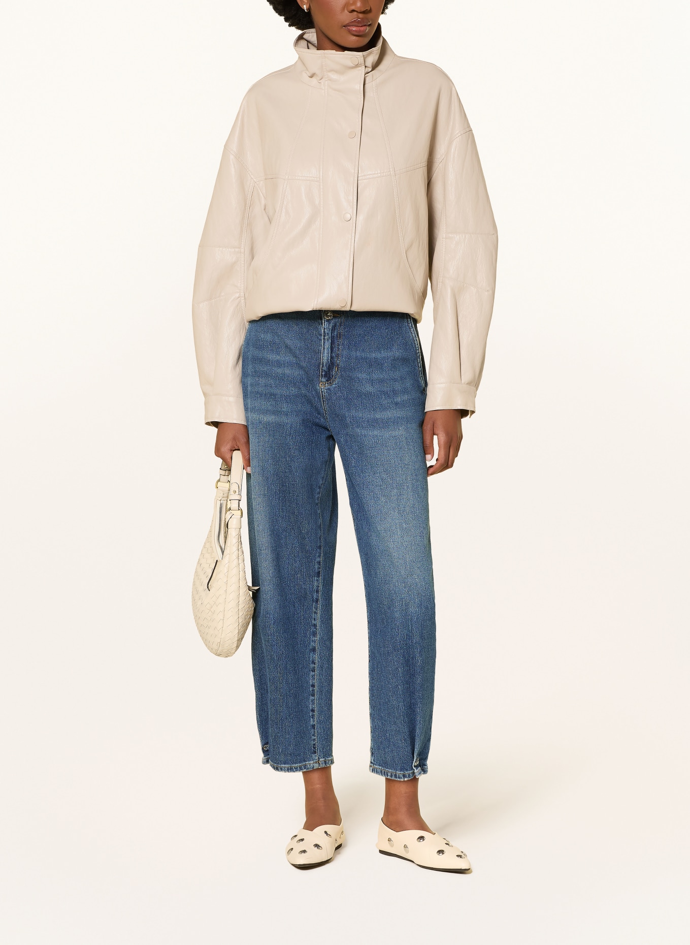 LIU JO Barrel-leg jeans: 79096 Den.Blue dk.charm wa