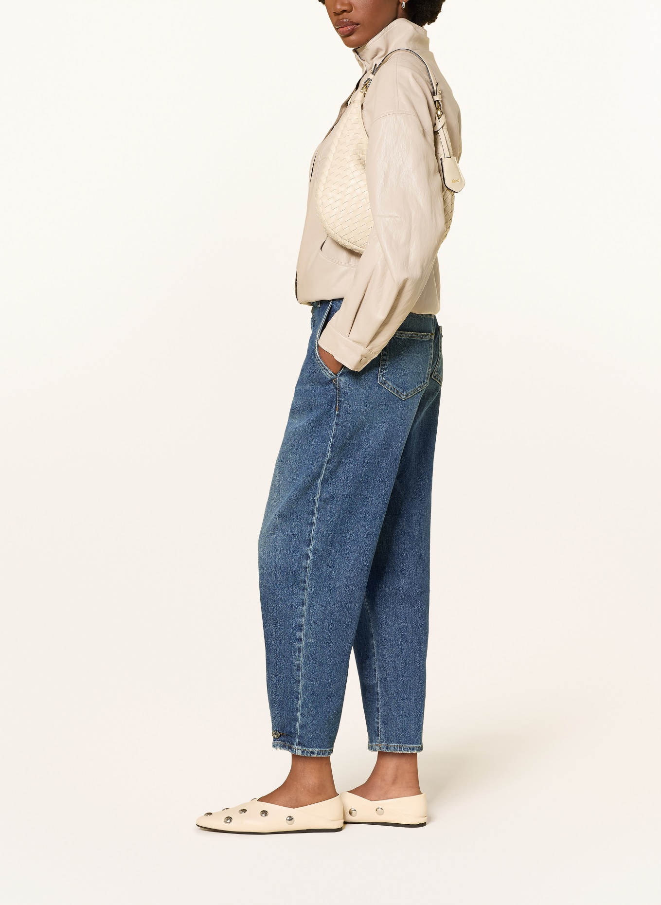 LIU JO Barrel-leg jeans: 79096 Den.Blue dk.charm wa