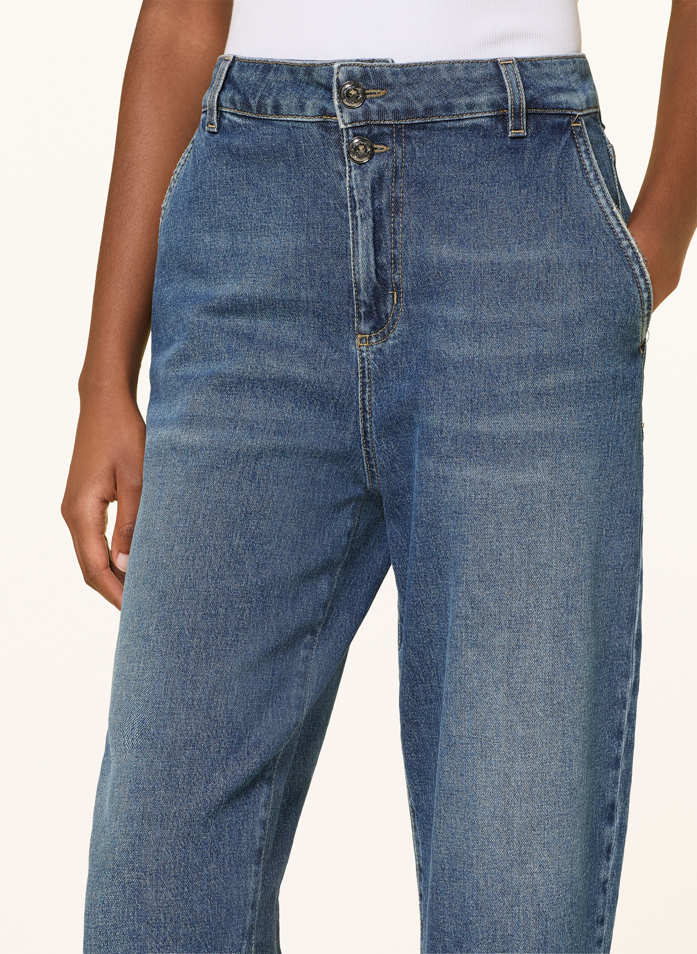 LIU JO Barrel-leg jeans: 79096 Den.Blue dk.charm wa