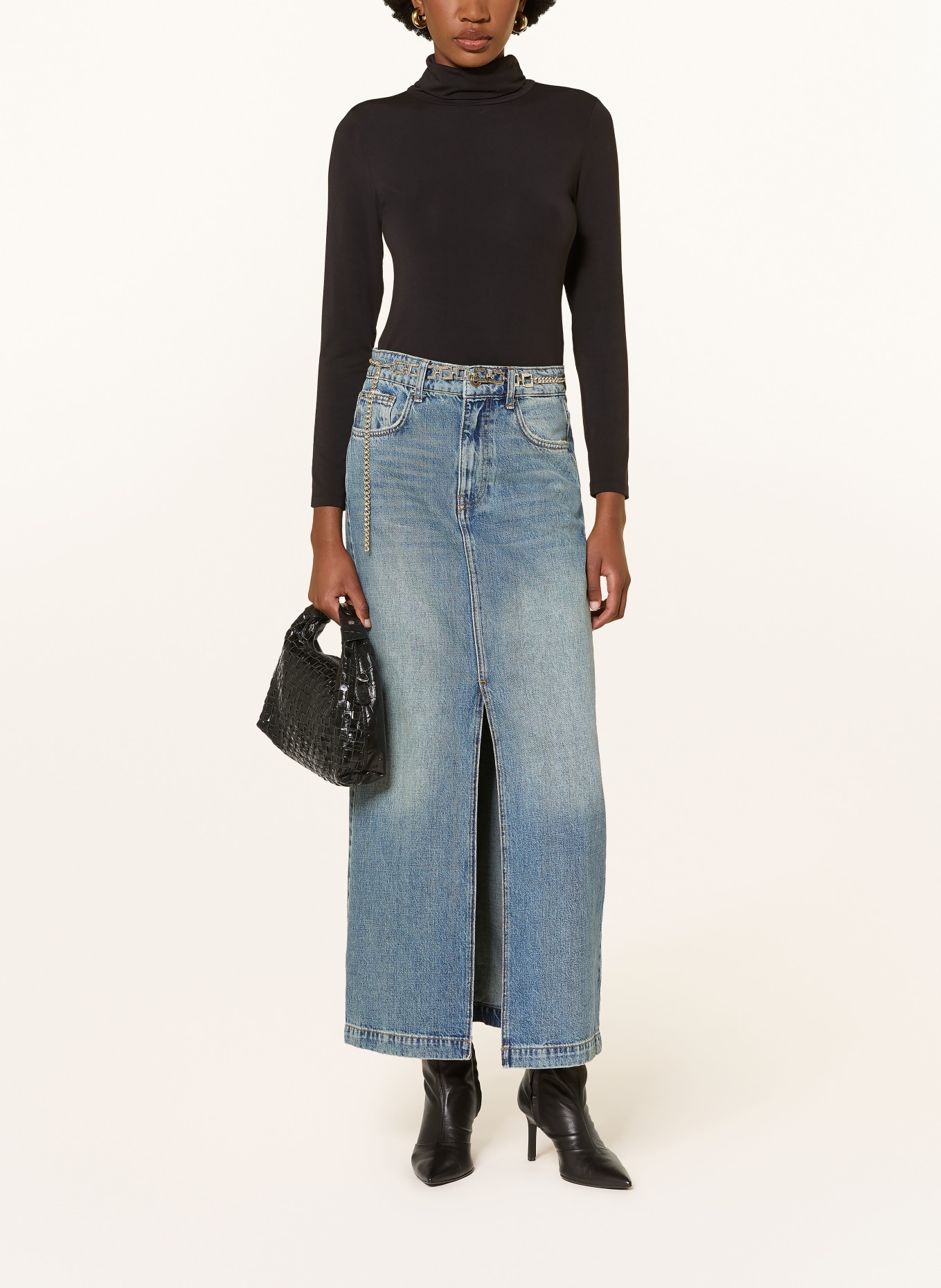 LIU JO Fustă din denim: ALBASTRU