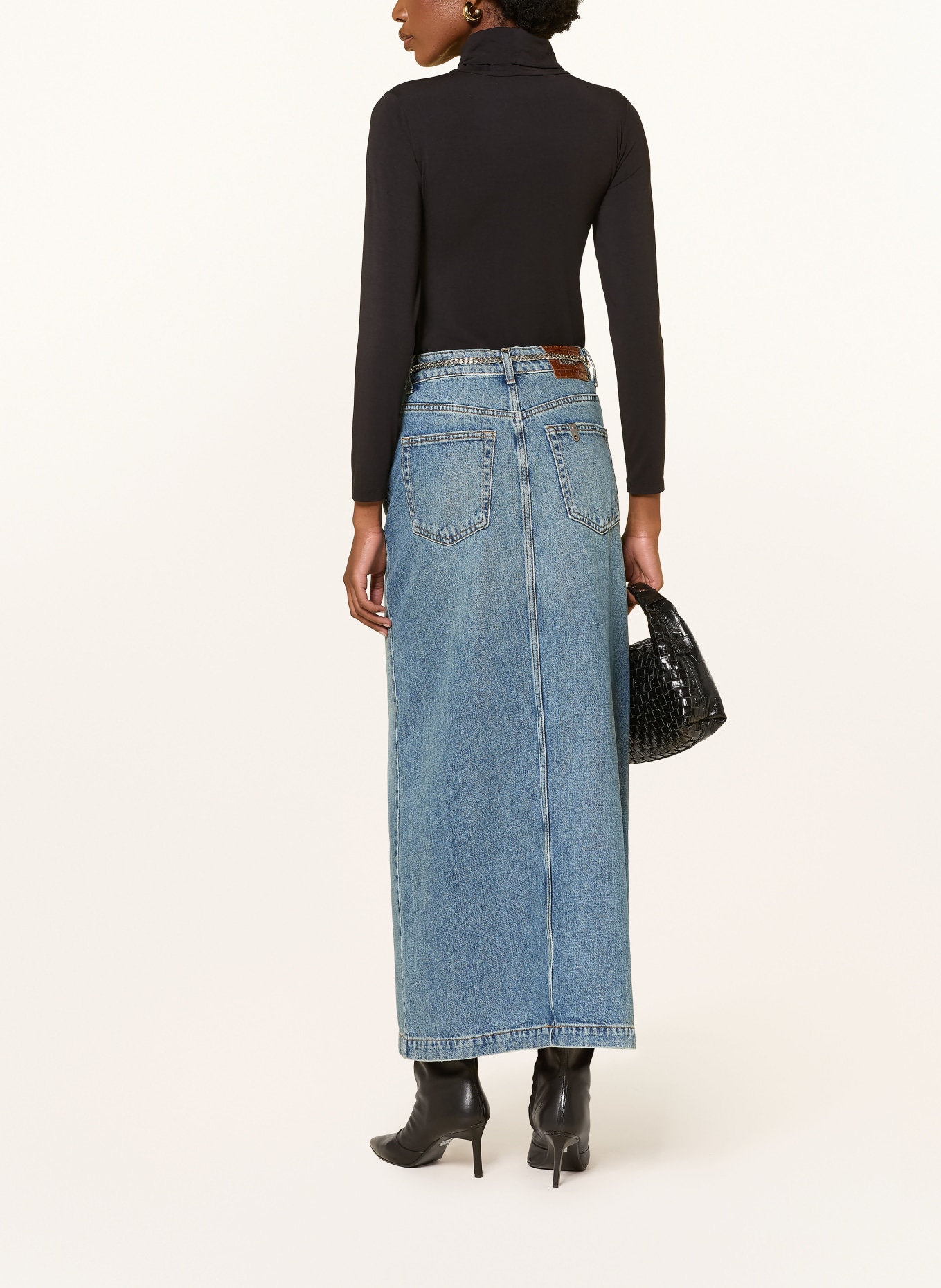 LIU JO Fustă din denim: ALBASTRU