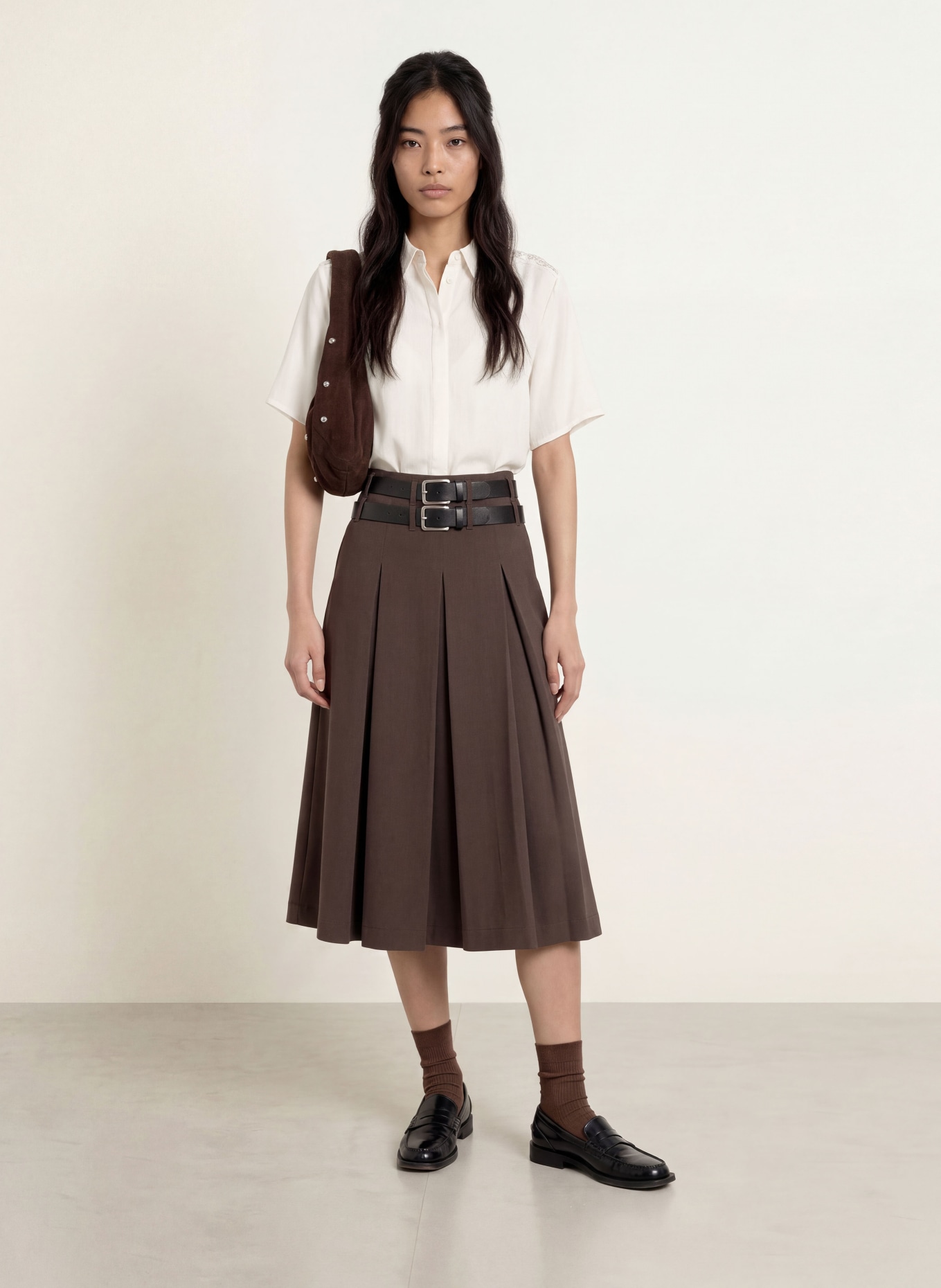 CPH MUSE CMMOLLY shirt blouse with cutouts: ECRU
