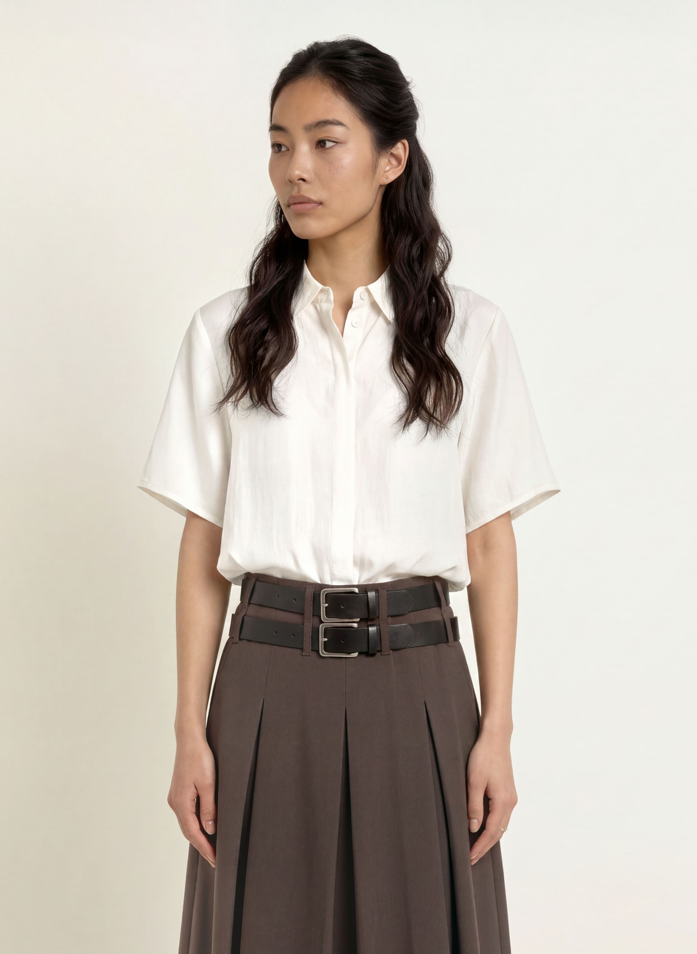 CPH MUSE CMMOLLY shirt blouse with cutouts: ECRU