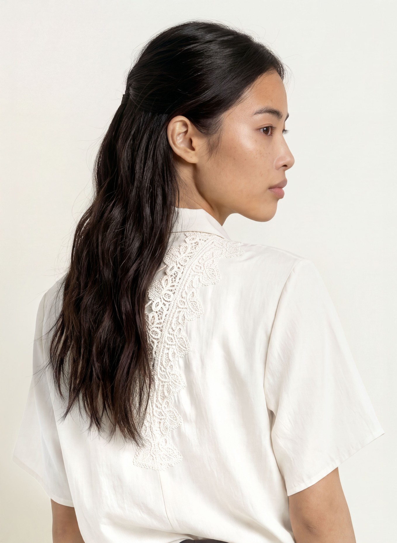 CPH MUSE CMMOLLY shirt blouse with cutouts: ECRU