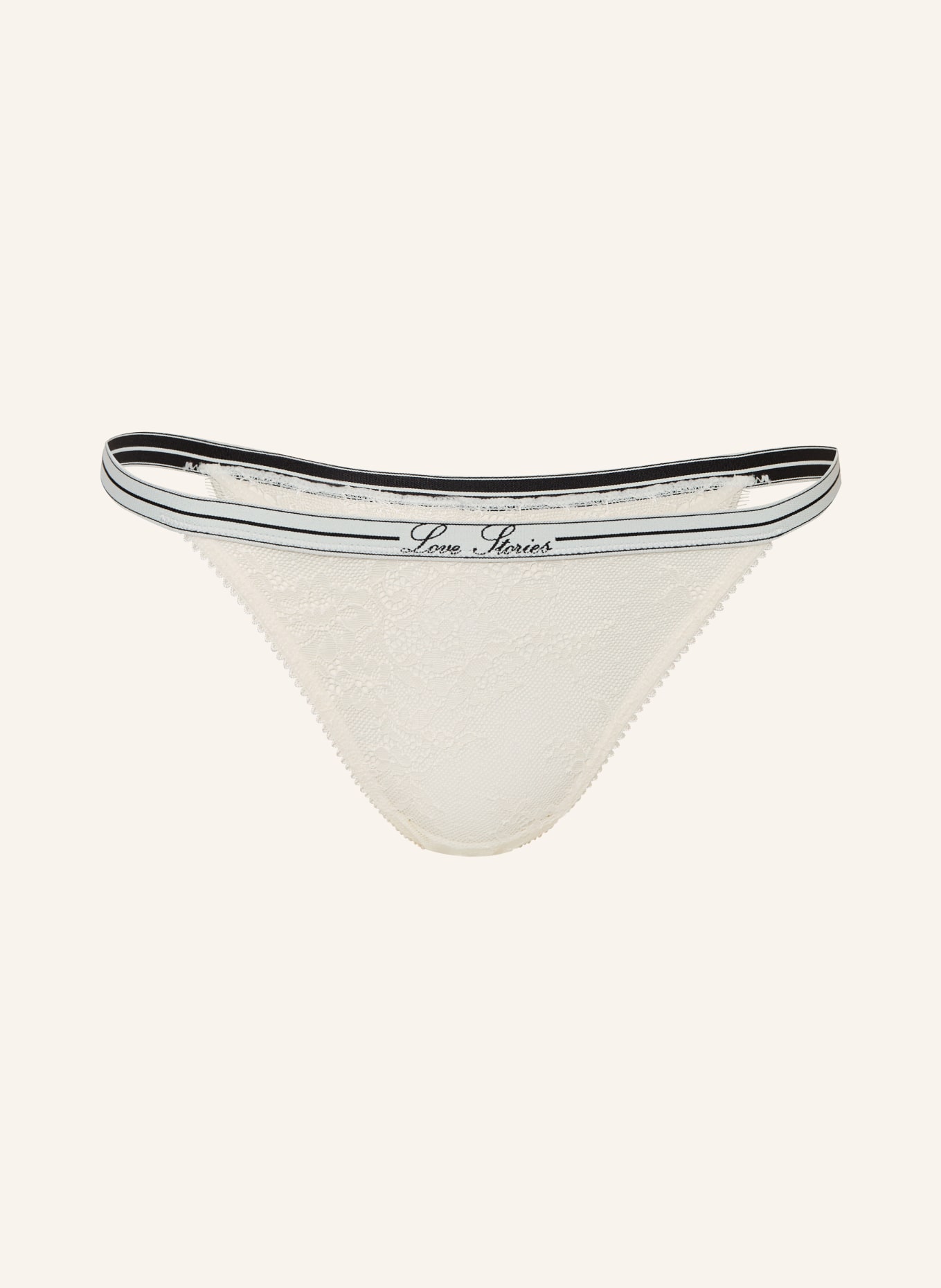 LOVE Stories String ROOMSERVICE: ECRU / WHITE / BLACK