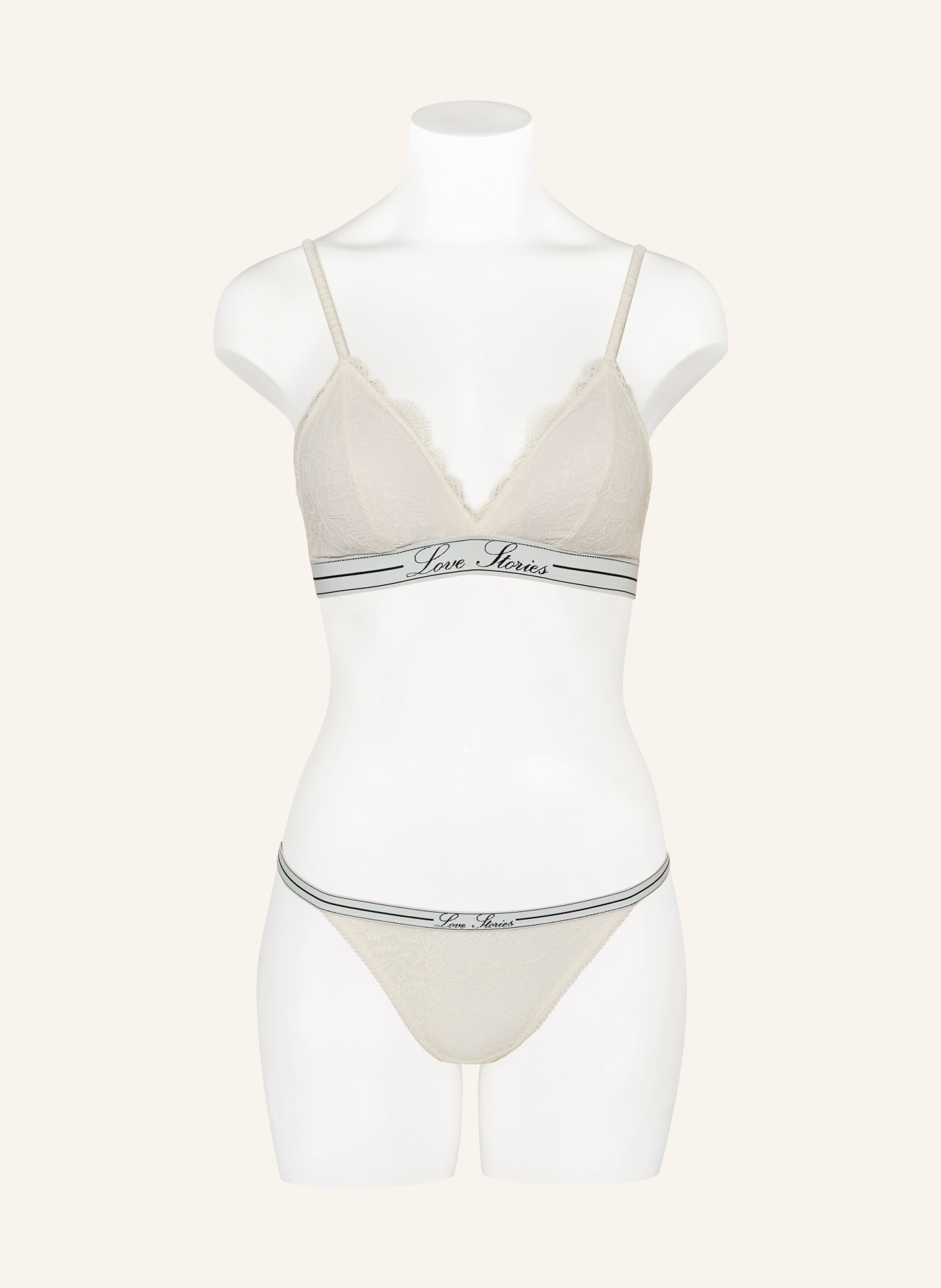 LOVE Stories String ROOMSERVICE: ECRU / WHITE / BLACK