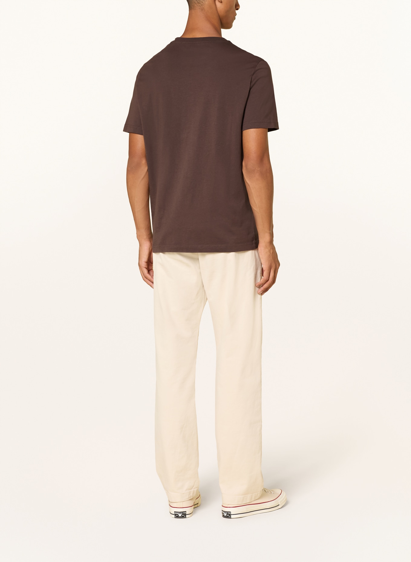 ARMEDANGELS T-shirt JAAMES: MARRON FONCÉ