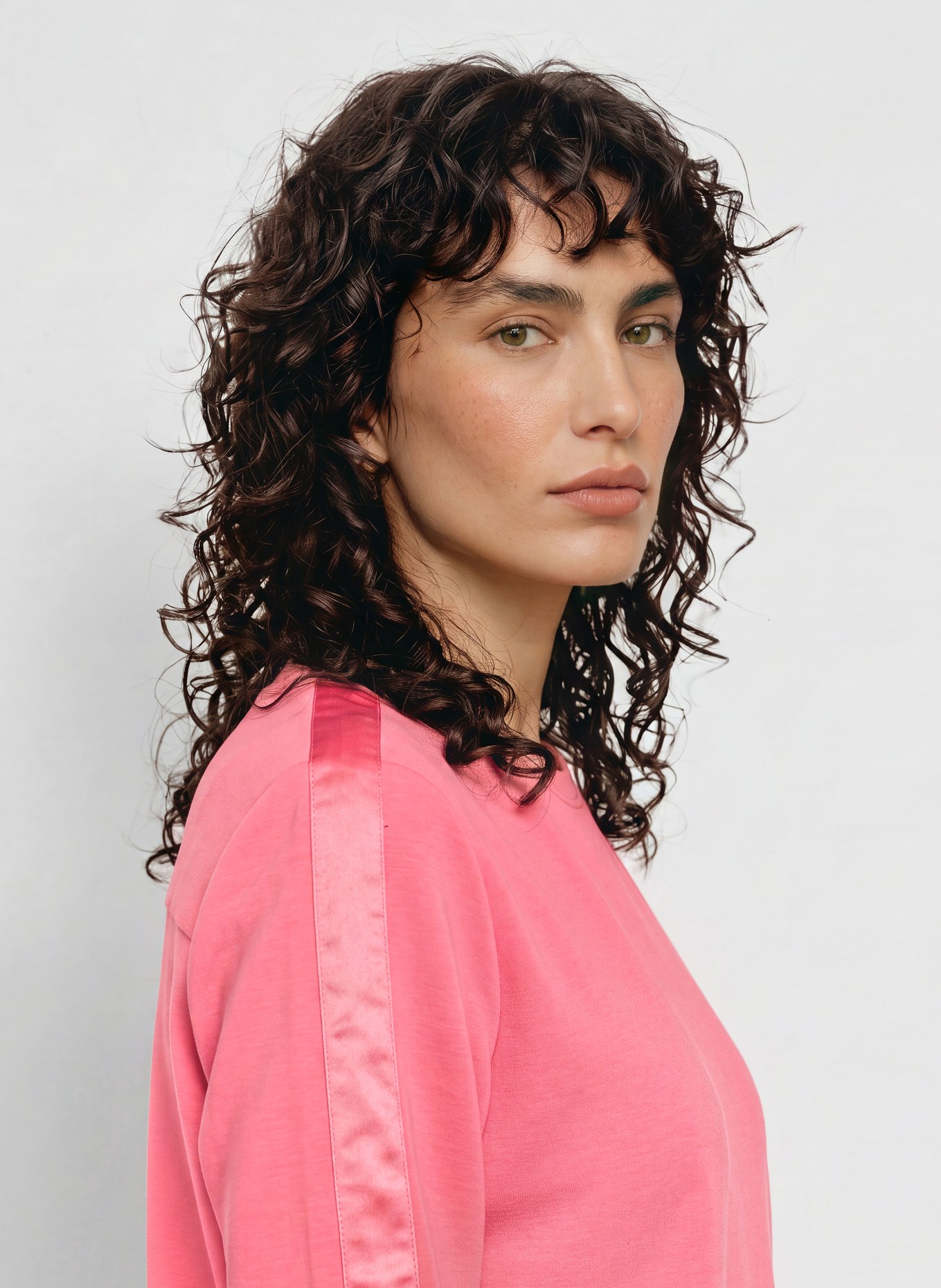 JOY sportswear LENI Sweatshirt with Braided Trim: PINK