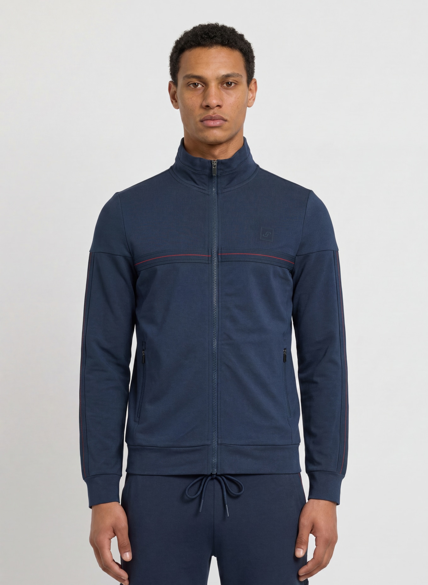 JOY sportswear Sweatjacke CORBINIAN: BLAU