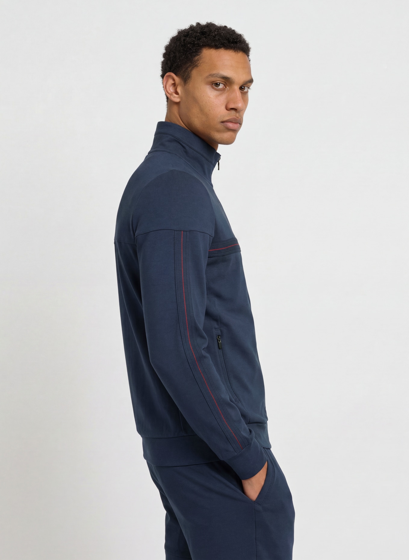 JOY sportswear Sweatjacke CORBINIAN: BLAU