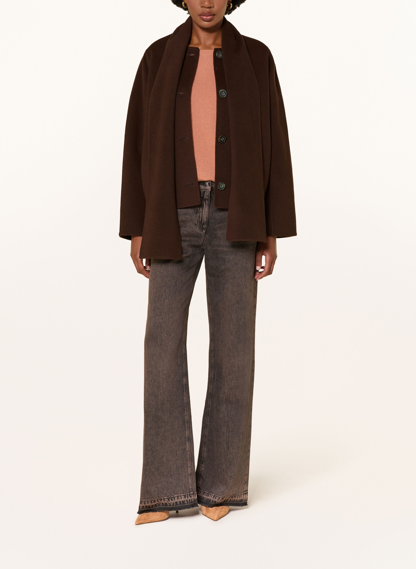 LUISA CERANO Jacket: DARK BROWN