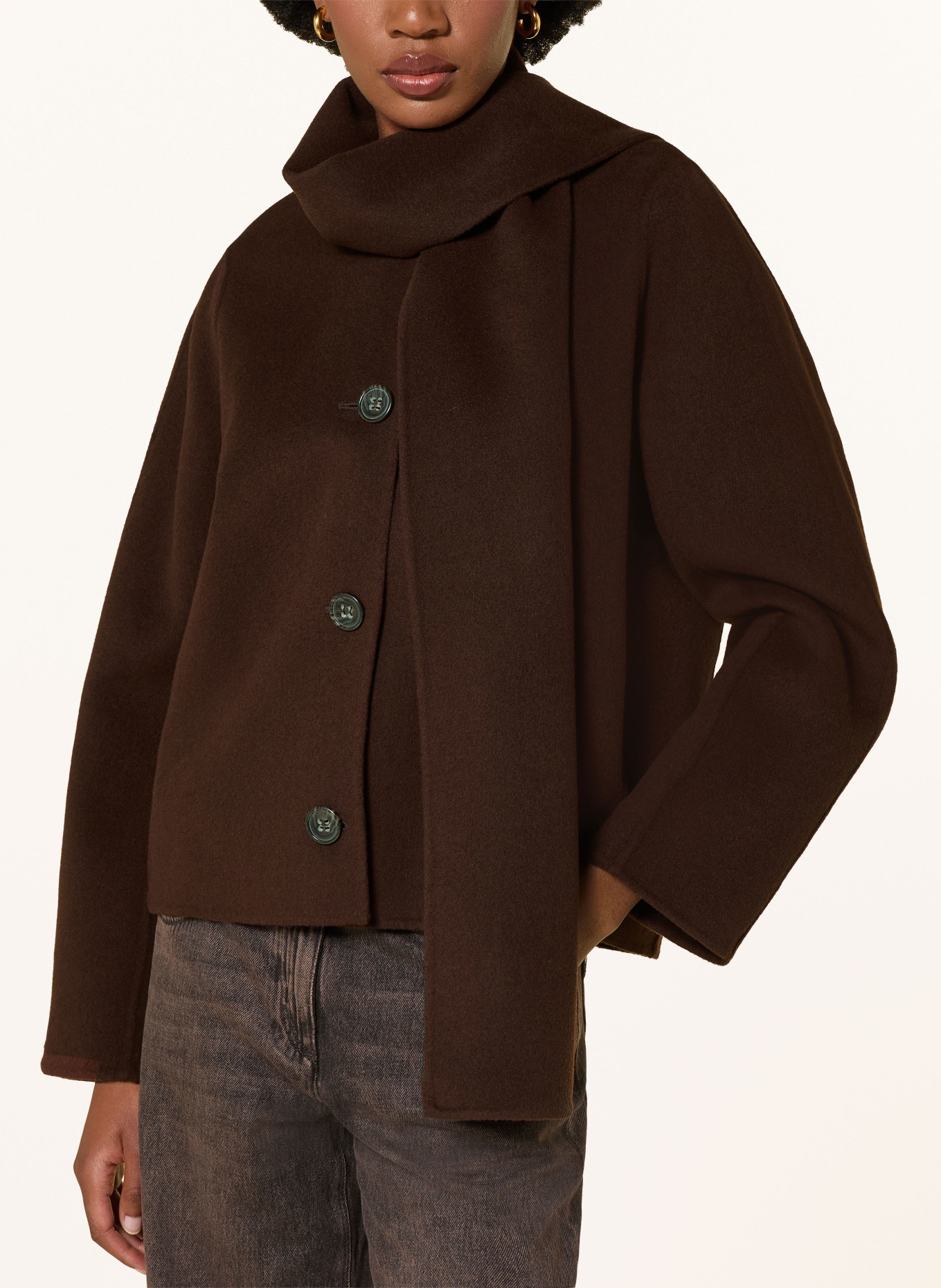 LUISA CERANO Jacket: DARK BROWN